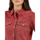 Women's Wrangler Color Wash Slim Western Snap Shirt 112371716