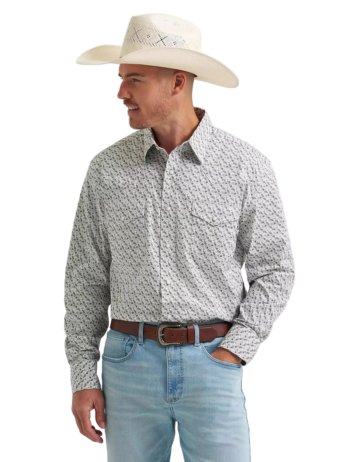 Men's Wrangler 20X Competition Advanced Comfort Long Sleeve Two Pocket Western Snap Shirt 112374298