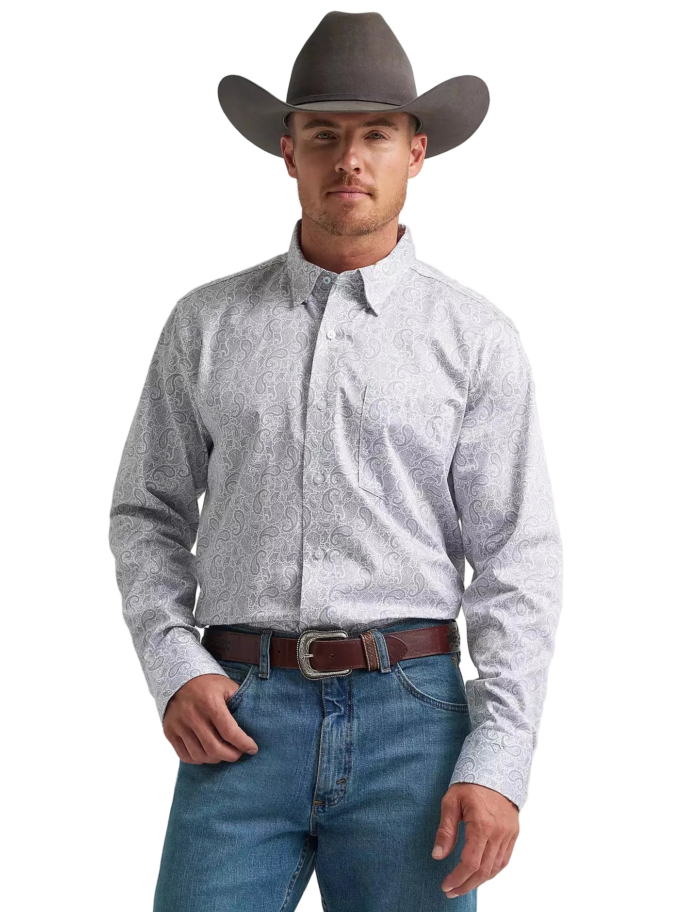 Men's Wrangler Cody Johnson One Pocket Button Down Shirt 112374476