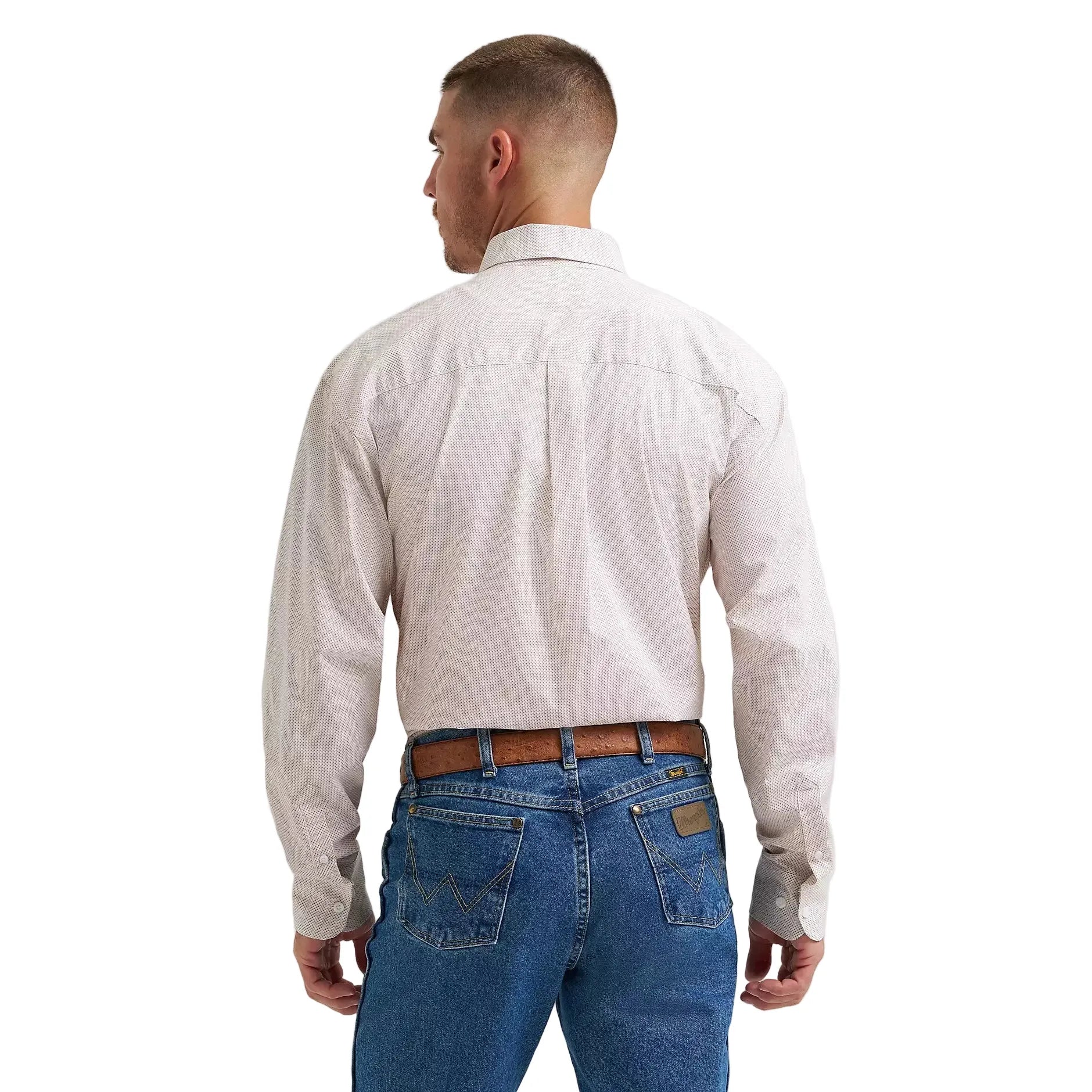 Men's Wrangler® George Strait™ Long Sleeve Button Down Two Pocket Shirt 112374612