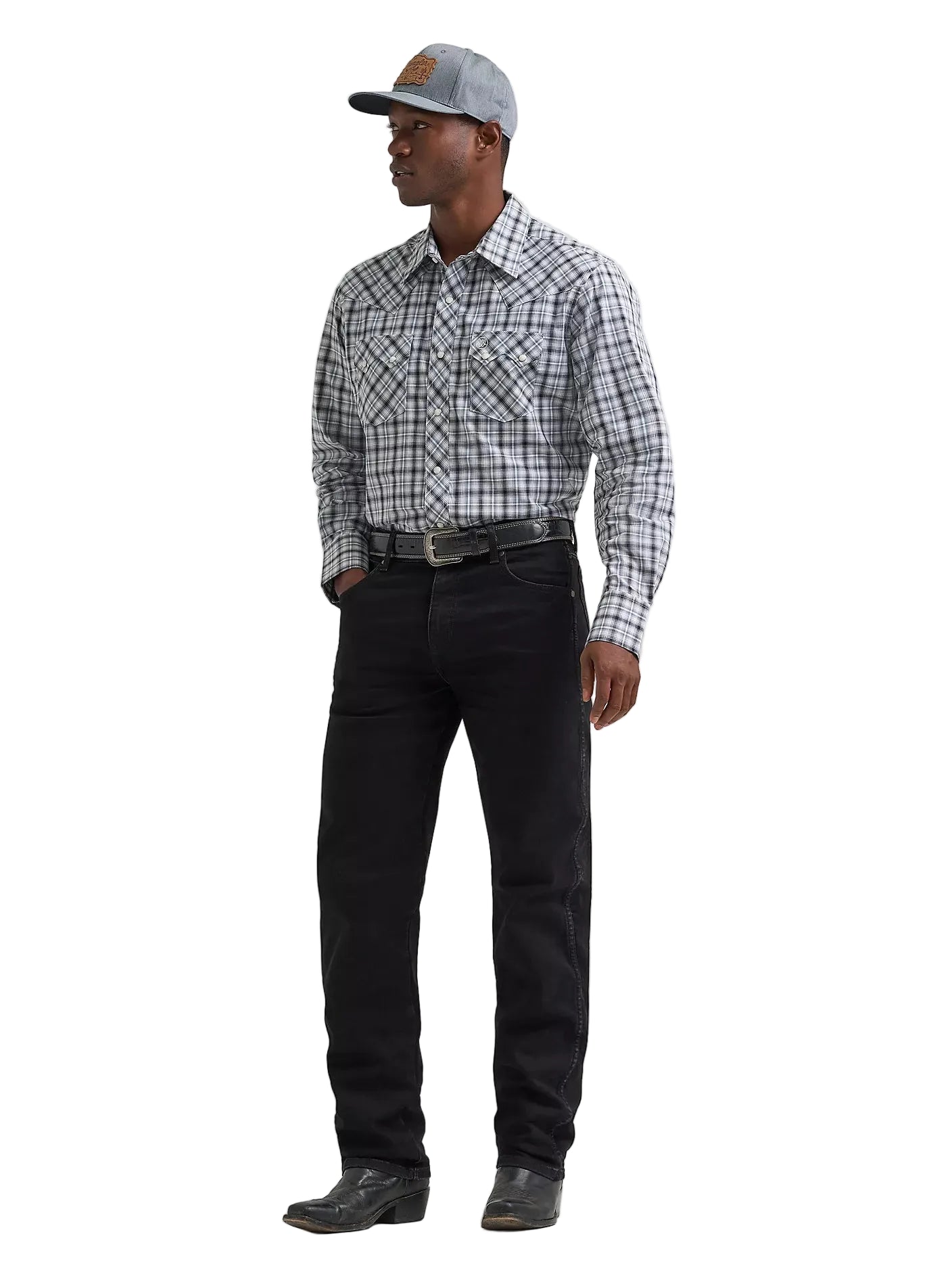 Men's Wrangler Retro Long Sleeve Sawtooth Snap Pocket Western Shirt 112374743