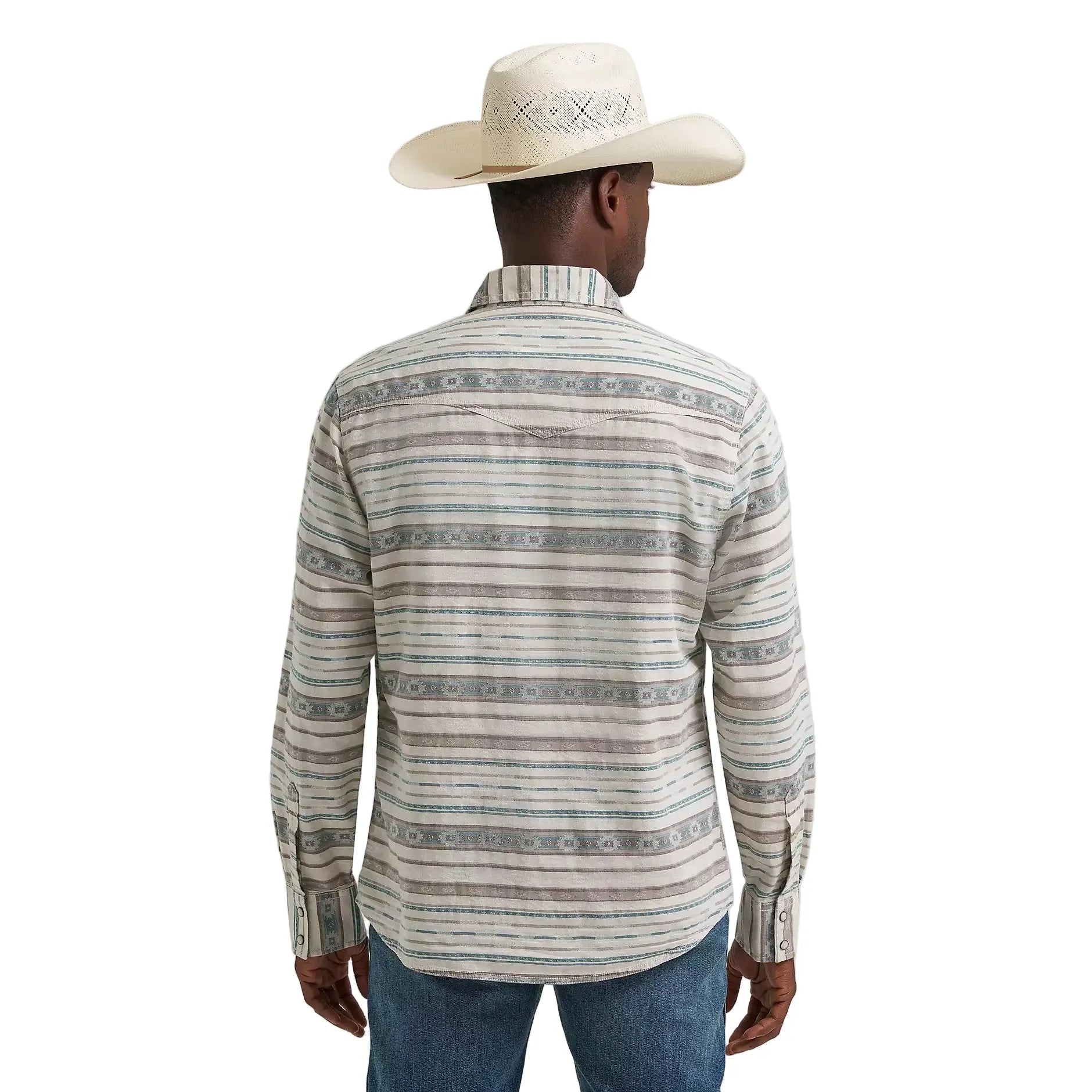 Men's Wrangler Retro Premium Long Sleeve Western Snap Printed Shirt 112374977
