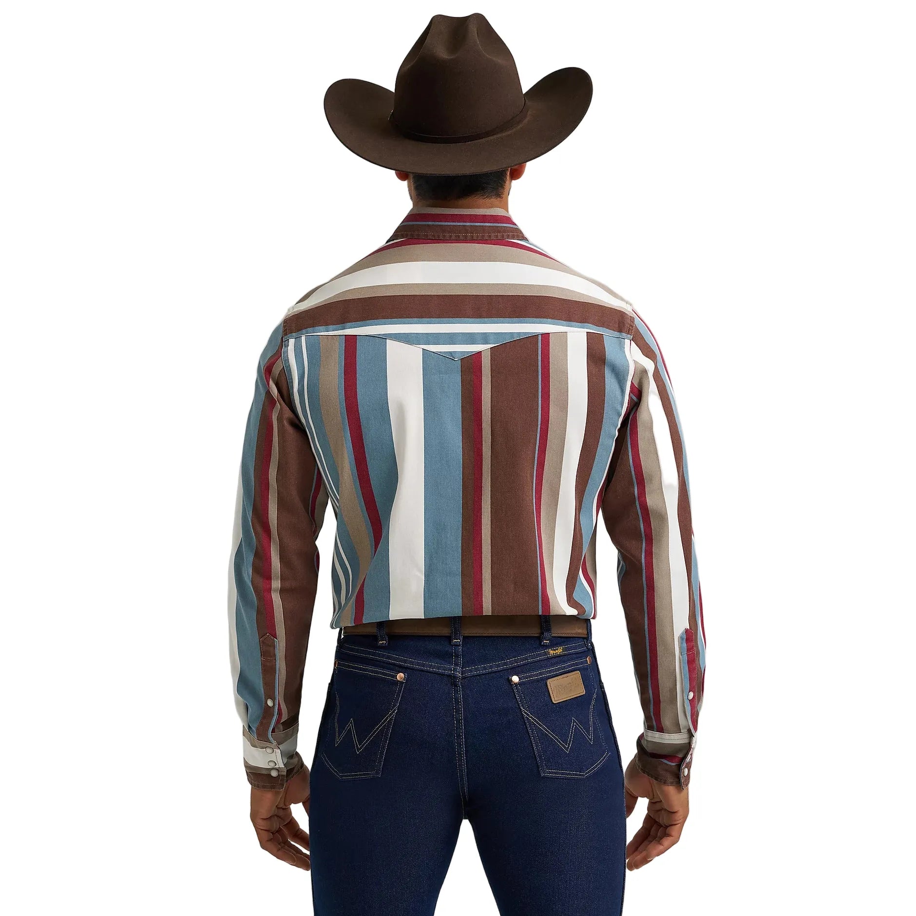 Men's Wrangler Vintage-Inspired Brushpopper Western Snap Work Shirt
