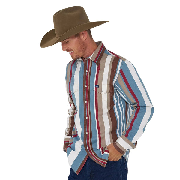 Men's Wrangler Vintage-Inspired Brushpopper Western Snap Work