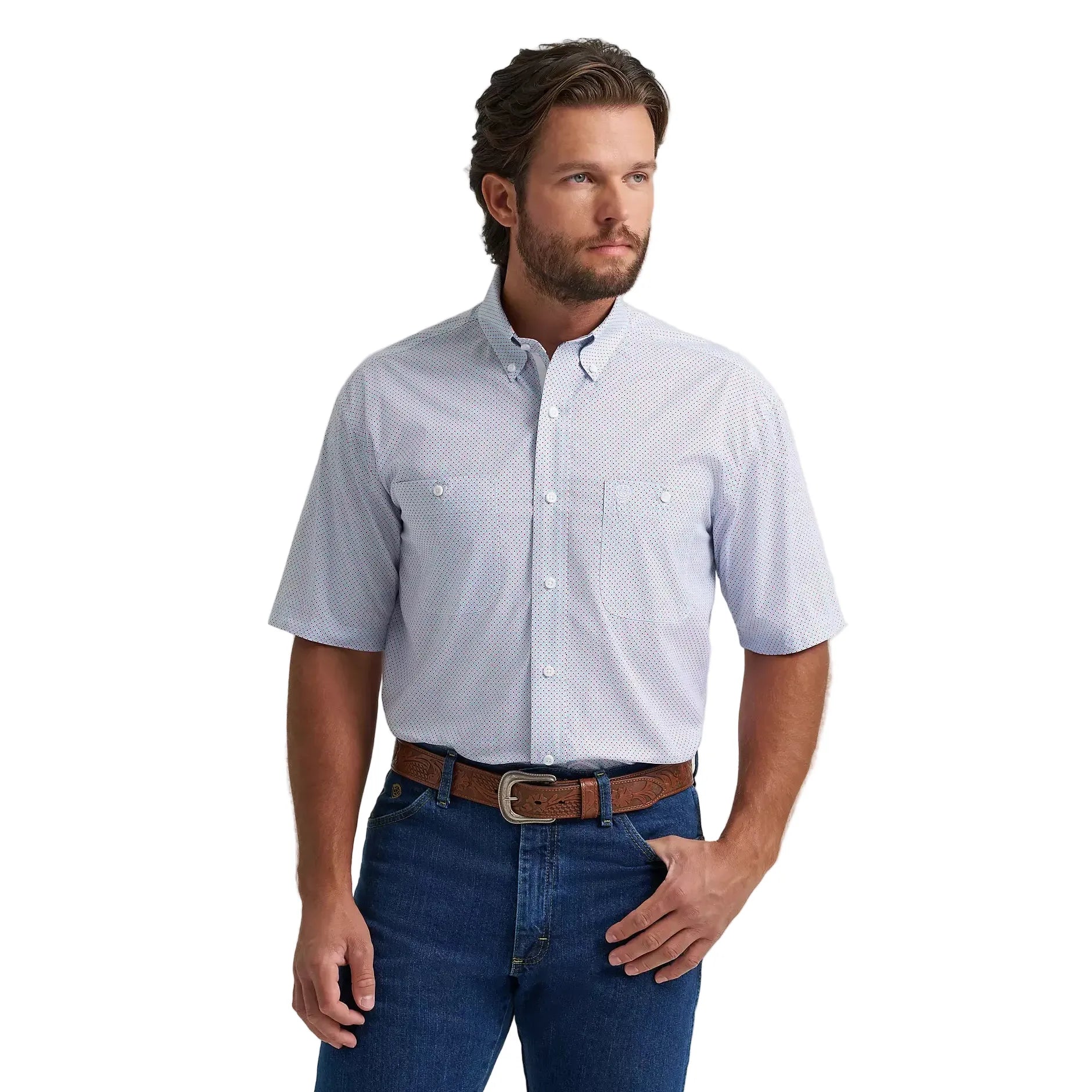 Men's Wrangler Wrangler® George Strait™ Short Sleeve Two Pocket