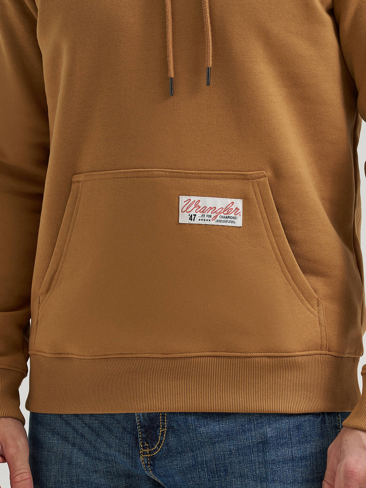 Wrangler Men's Brown Fit For Champions Pullover Hoodie 112379606