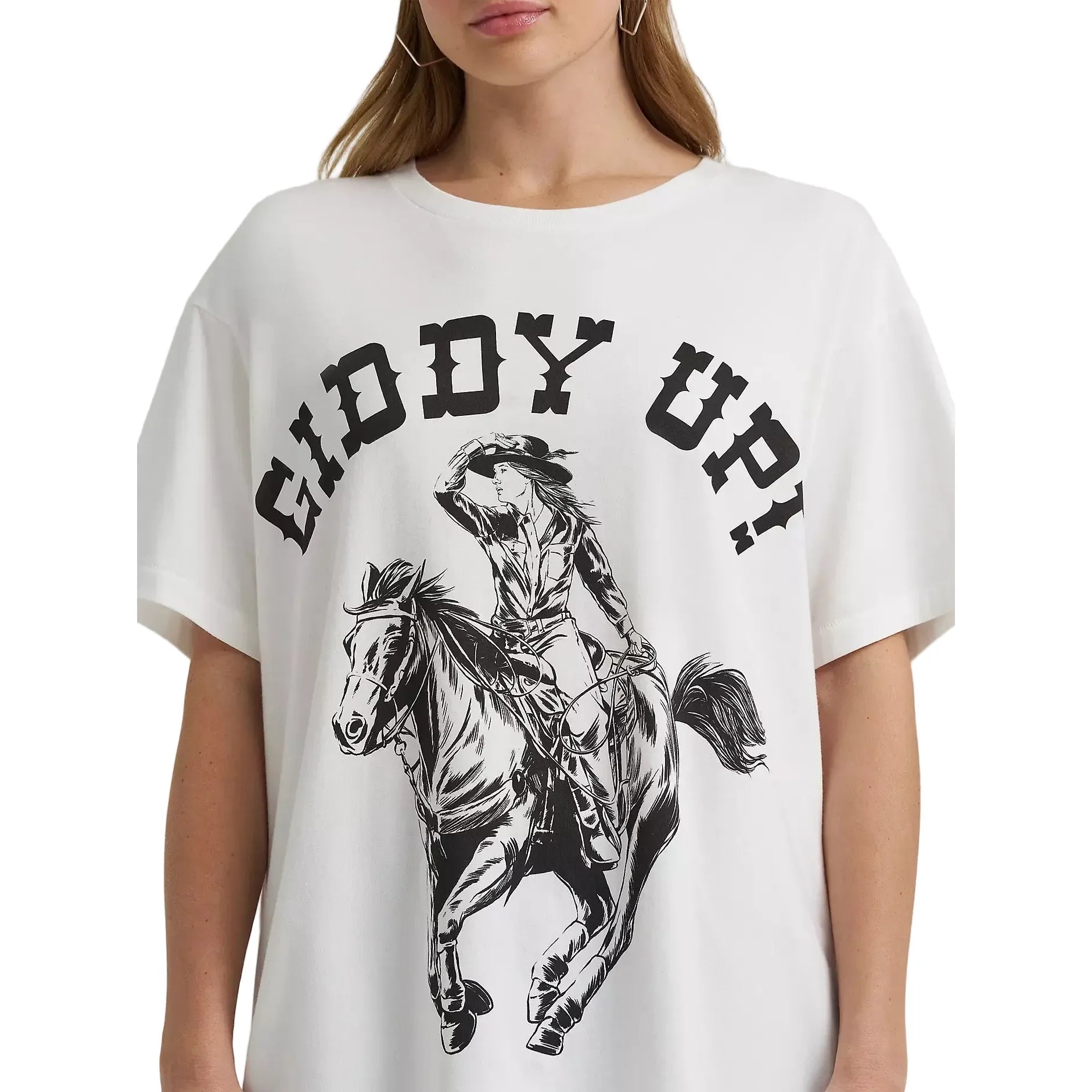 Women's Lainey Wilson x Wrangler Giddy Up Tee 112380496
