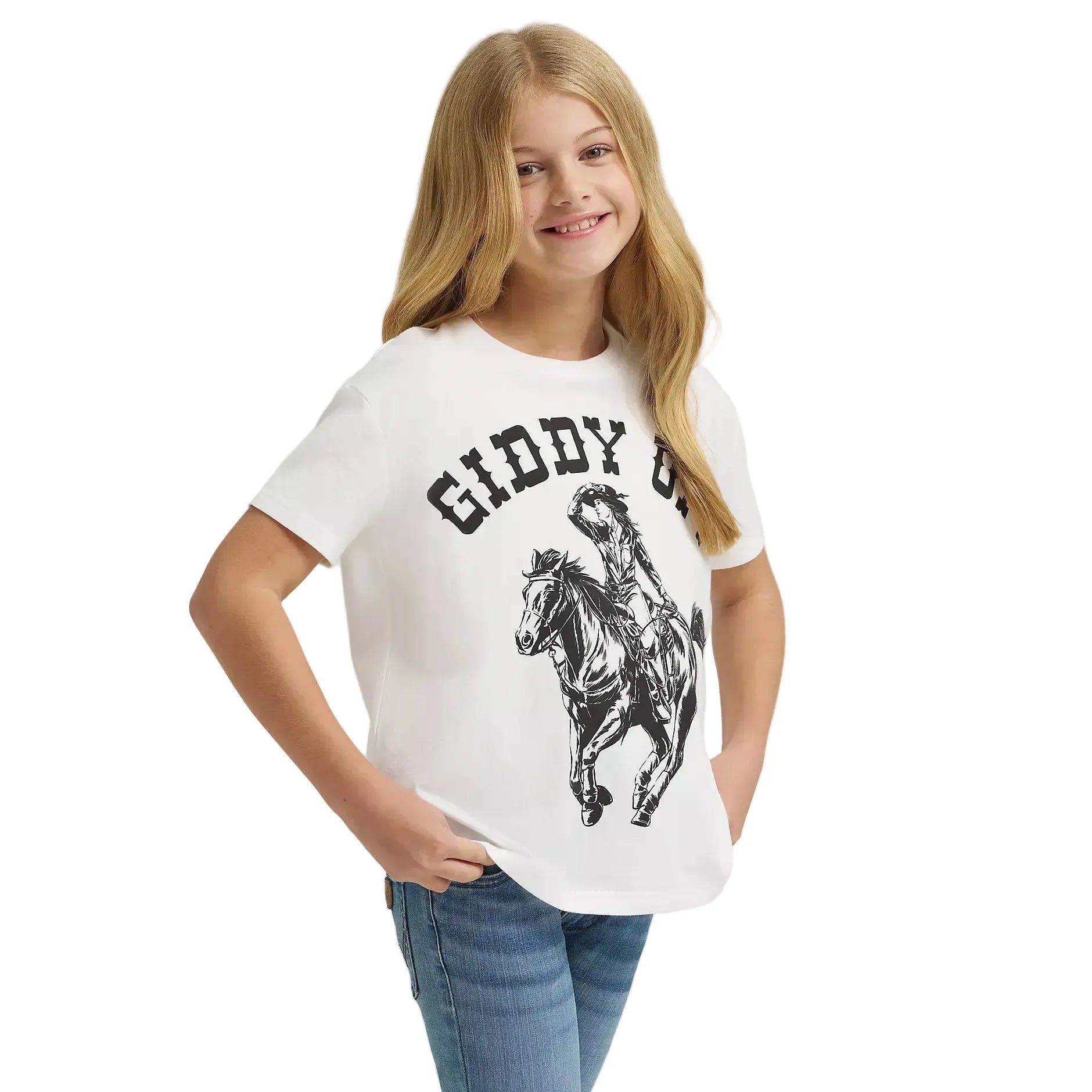 Girl's Lainey Wilson x Wrangler Giddy Up Tee 112380500