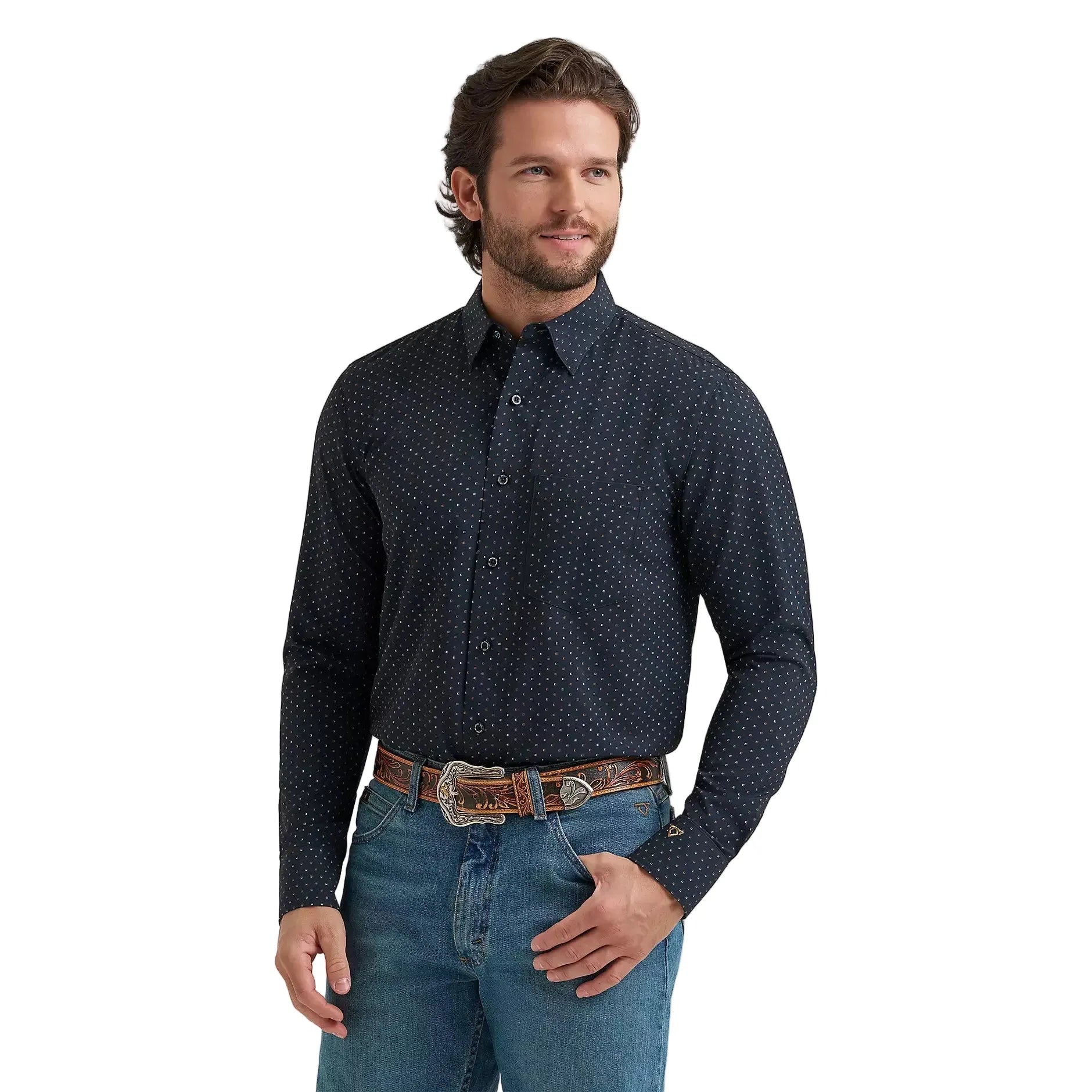 Men's Wrangler Cody Johnson D Spot Performance Button Down Shirt 112381618