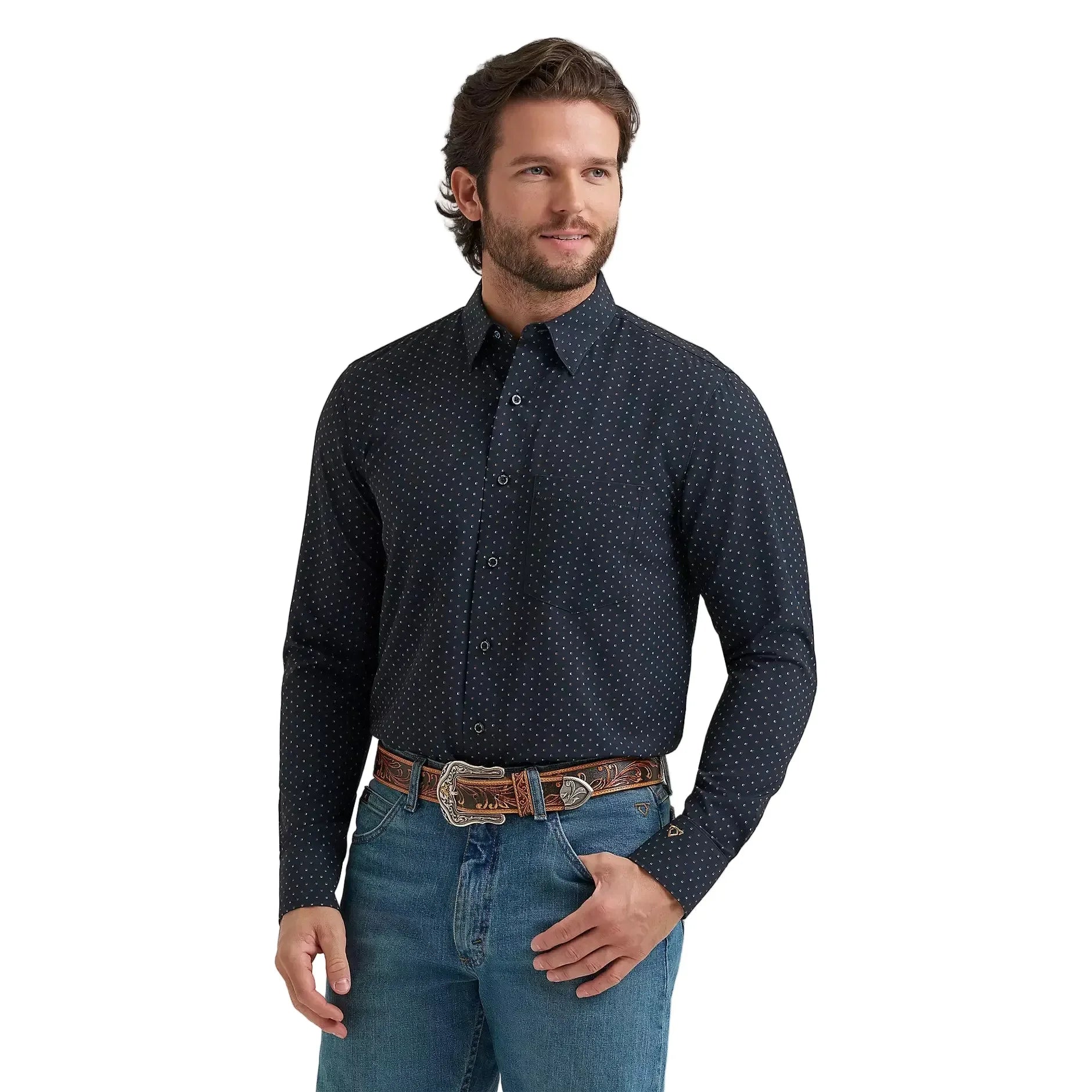 Men's Wrangler Cody Johnson D Spot Performance Button Down Shirt 112381618