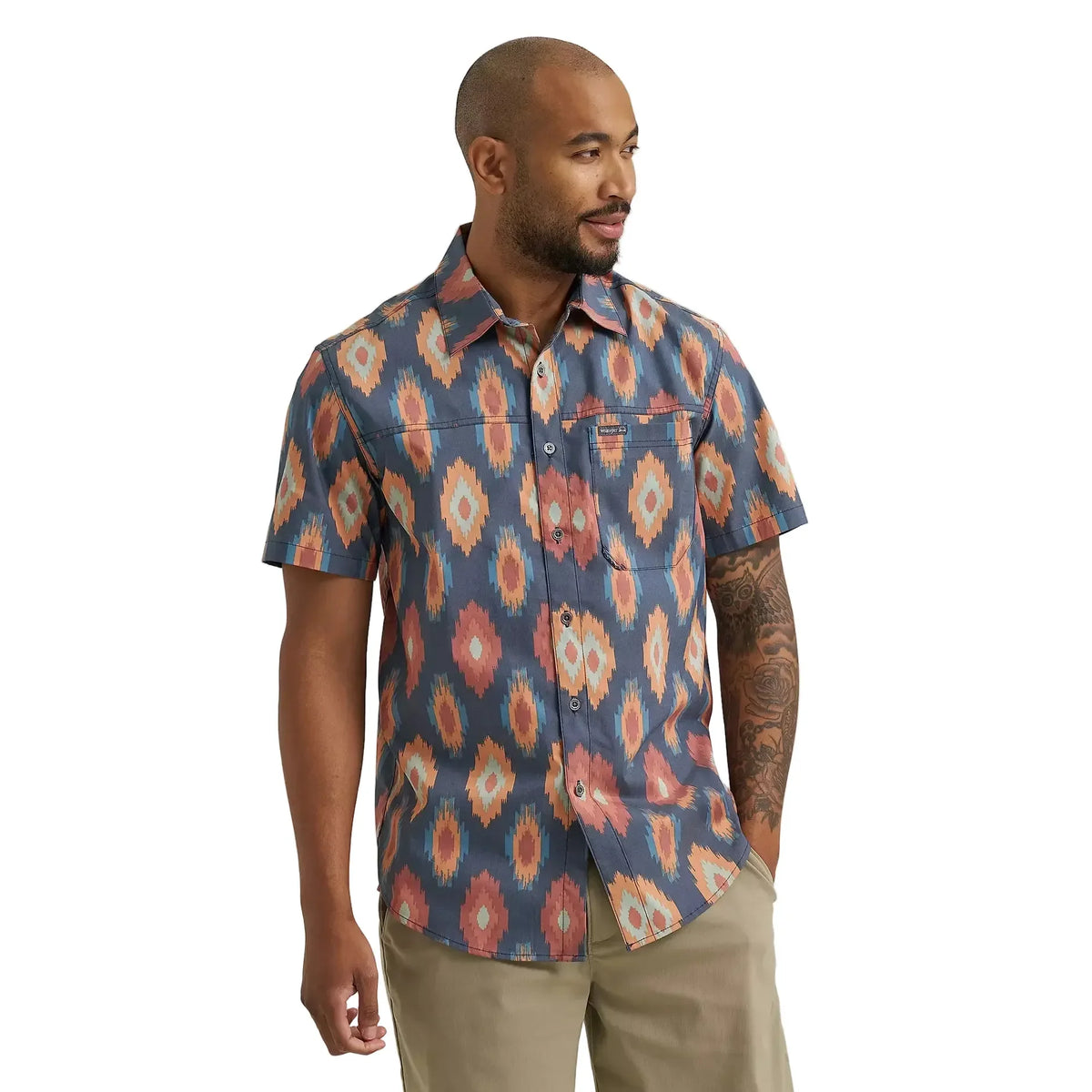 Men's Wrangler Ikat Diamond Outdoor Shirt 112381653