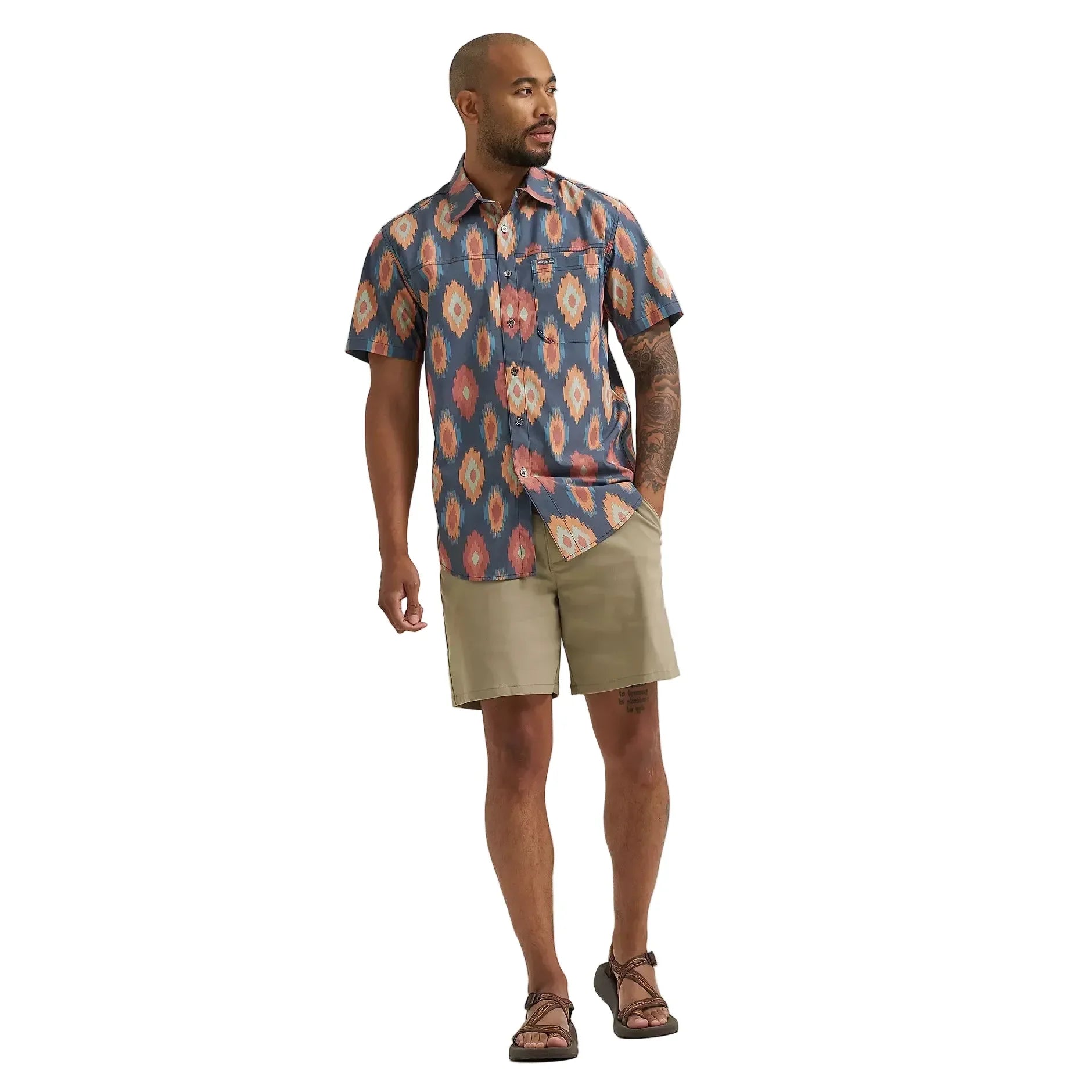 Men's Wrangler Ikat Diamond Outdoor Shirt 112381653