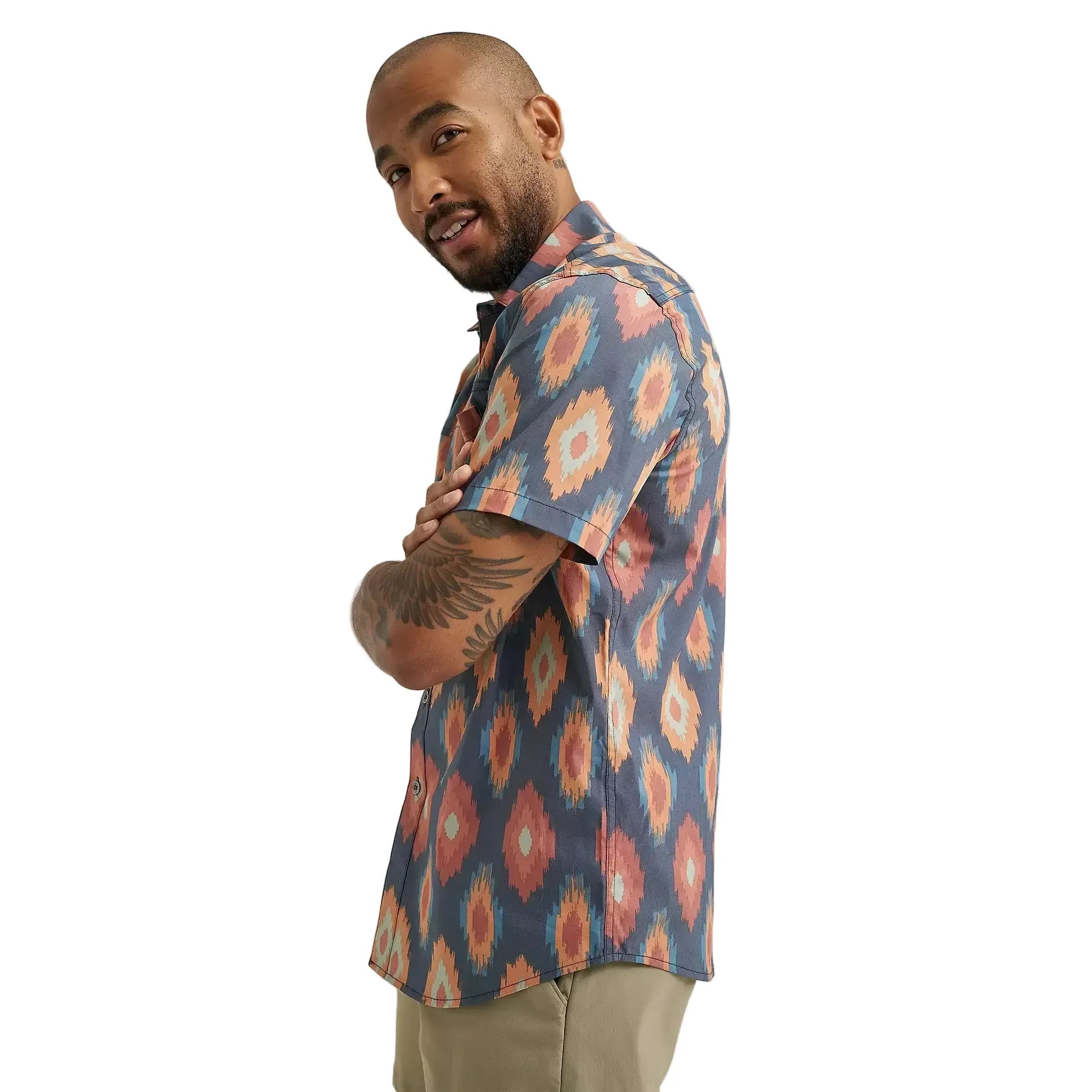 Men's Wrangler Ikat Diamond Outdoor Shirt 112381653