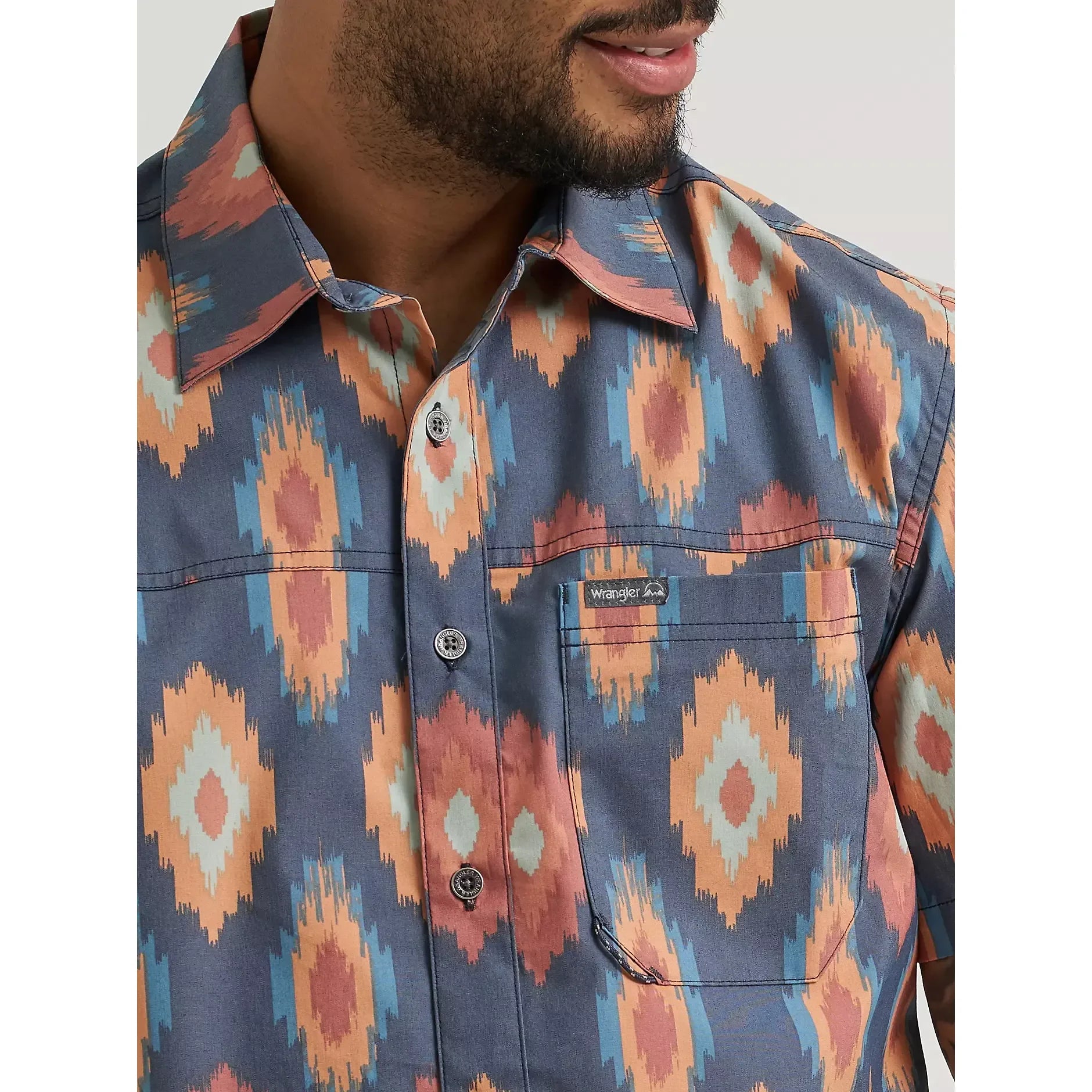 Men's Wrangler Ikat Diamond Outdoor Shirt 112381653