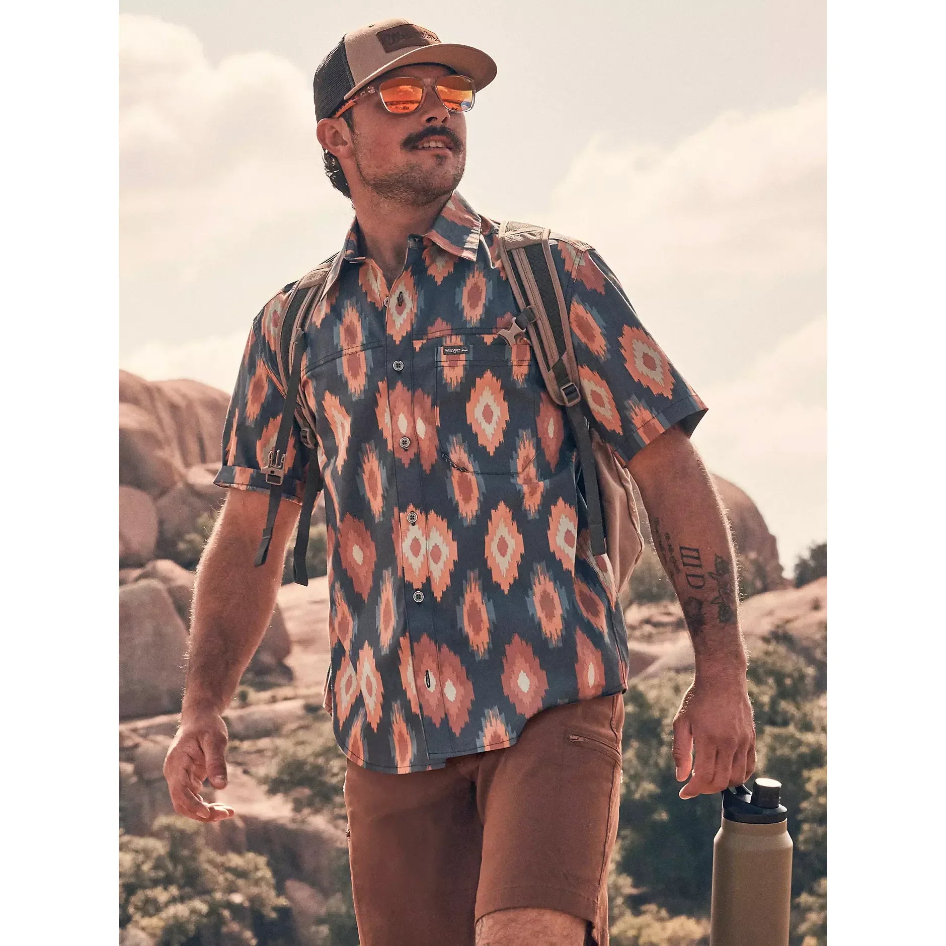 Men's Wrangler Ikat Diamond Outdoor Shirt 112381653