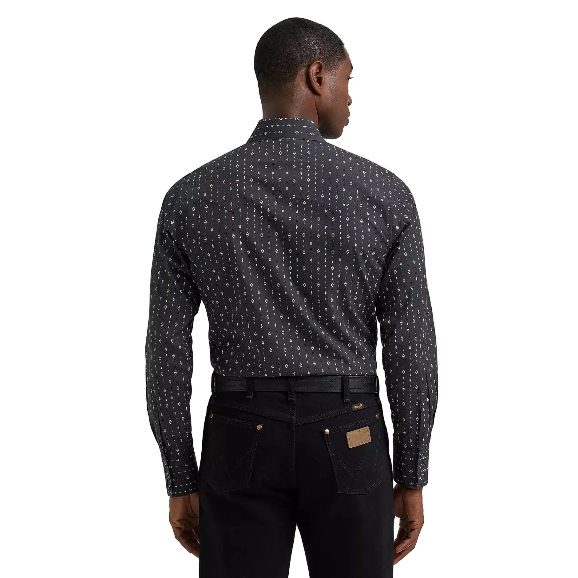 Men's Wrangler Retro Long Sleeve Sawtooth Pocket Western Shirt 112381864