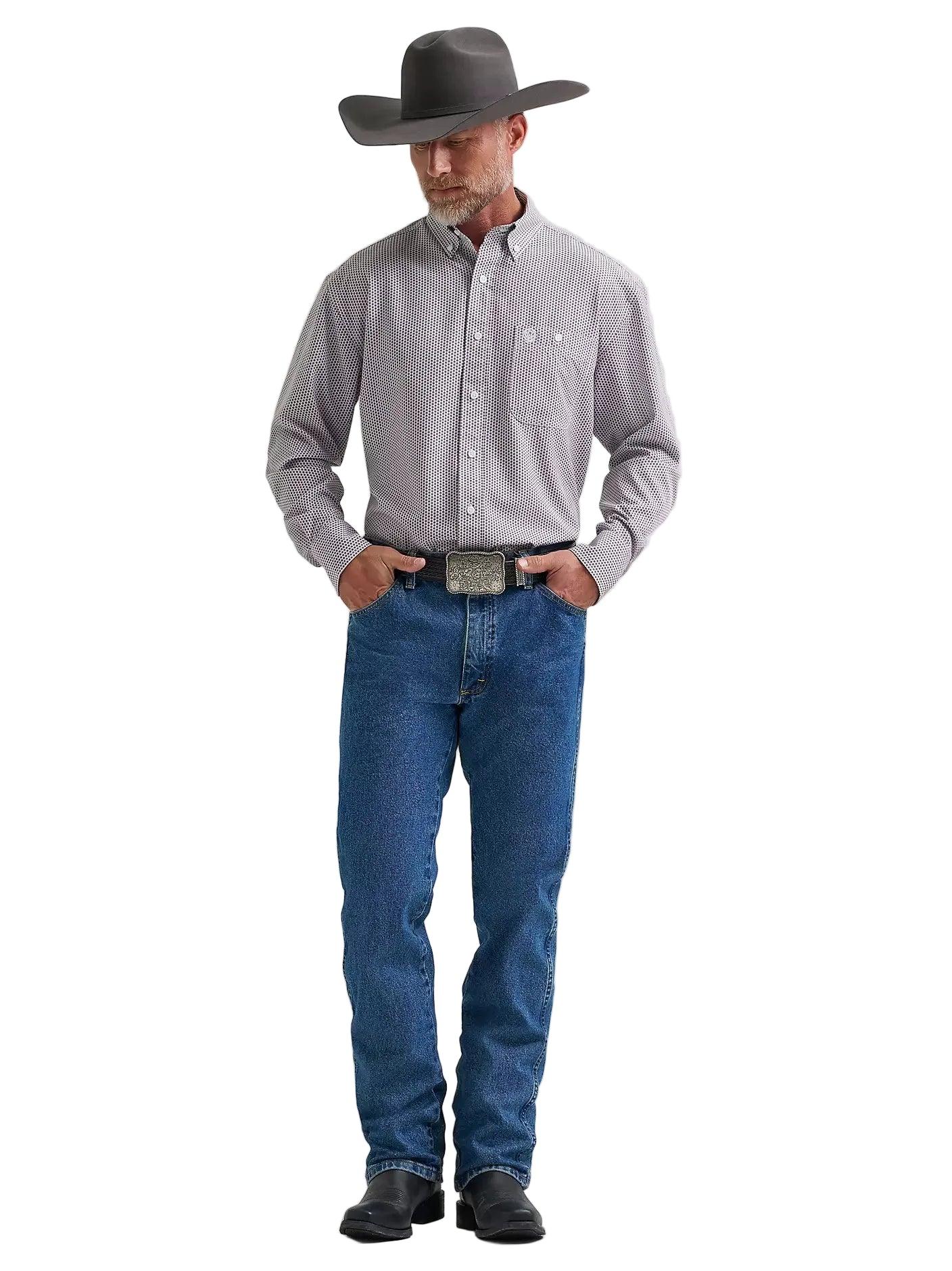 Men's Lagoon Starburst George Strait Performance Button Down Shirt 112381963