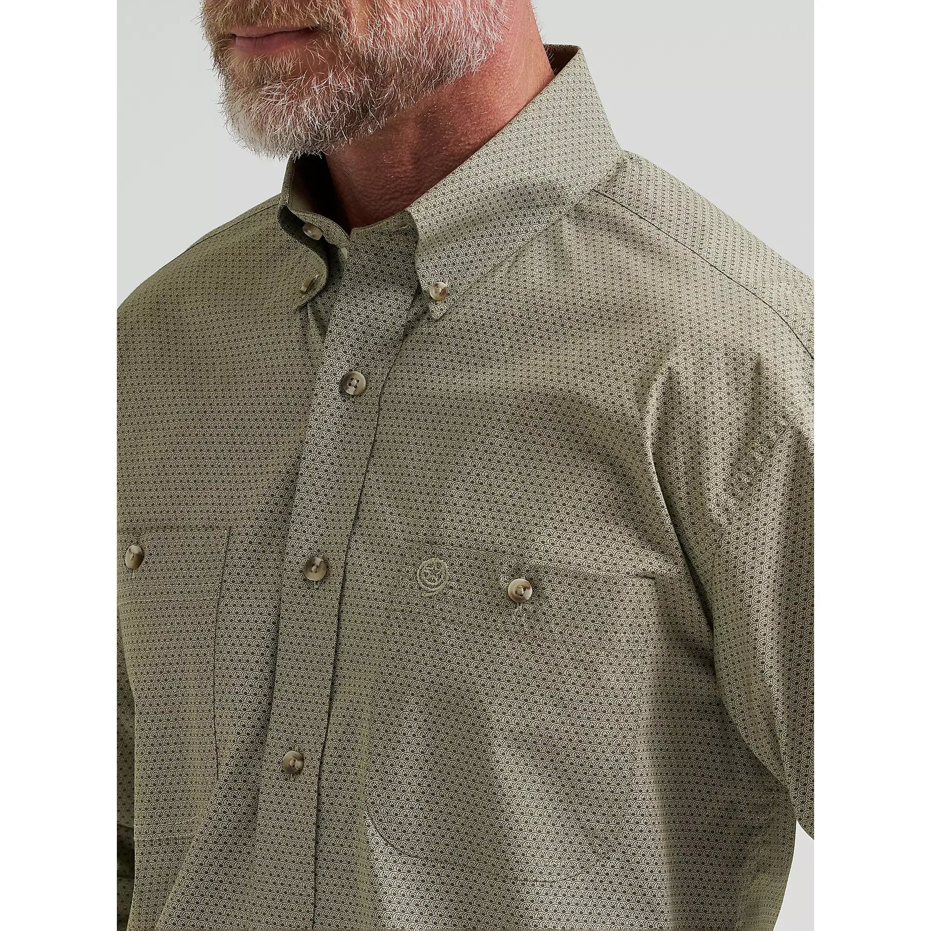 Men's Wrangler Pine Grove George Strait Long Sleeve Button Down Shirt 112381972