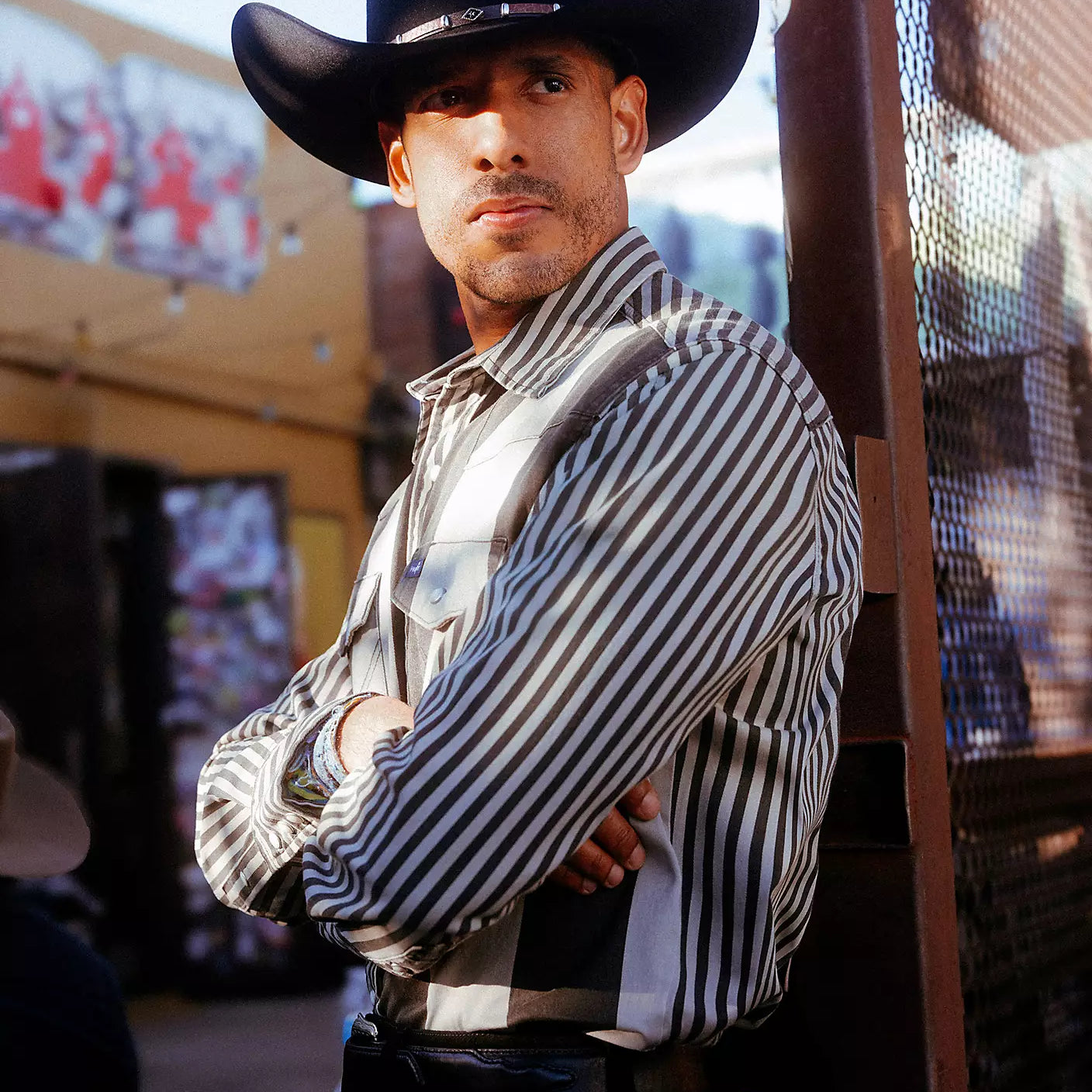 Men's Wrangler Smoky Stripes Vintage-Inspired Brushpopper Western Snap Work Shirt 112381996