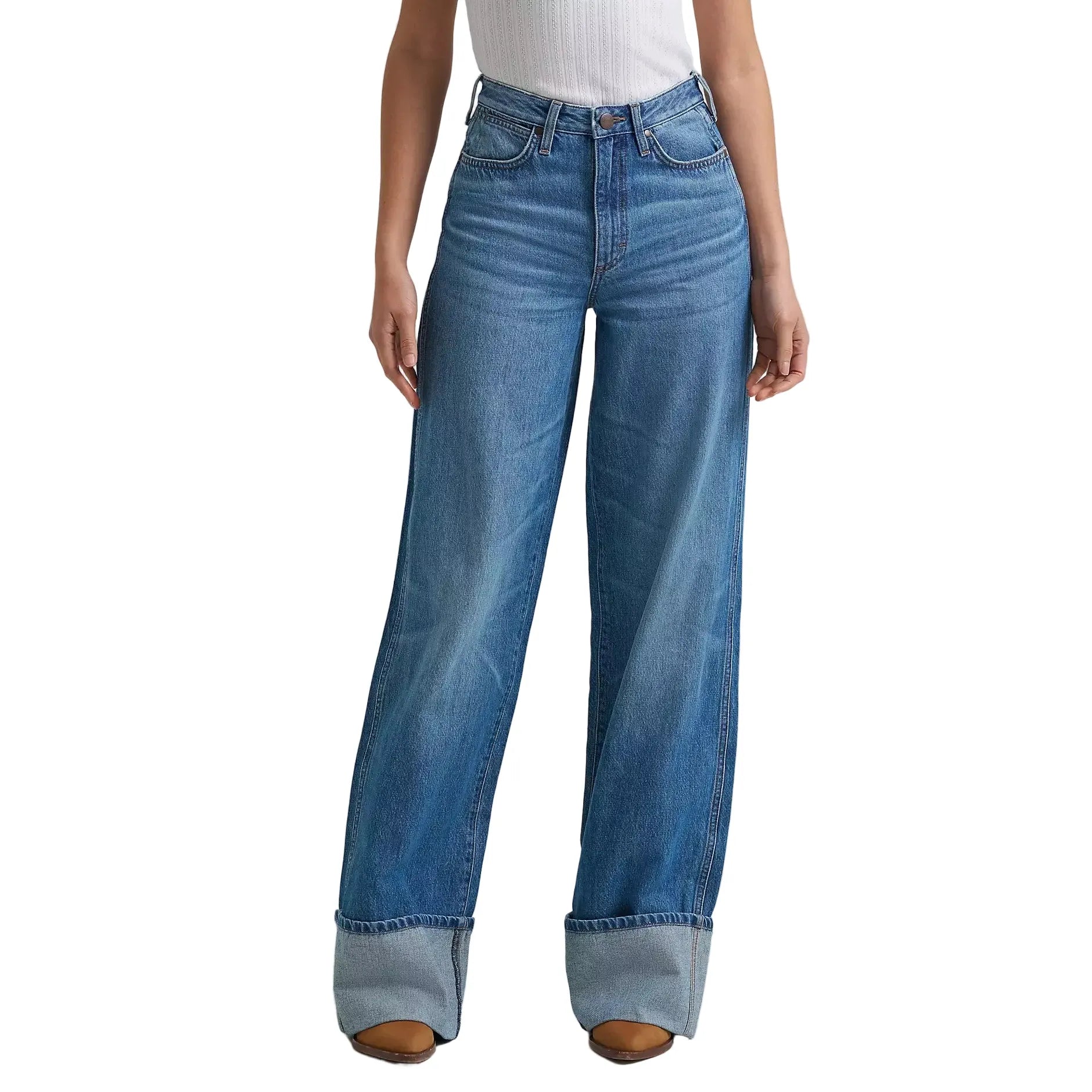 Women's Wrangler Retro® Bailey High Rise Wide Leg Cuffed Jean 112382266