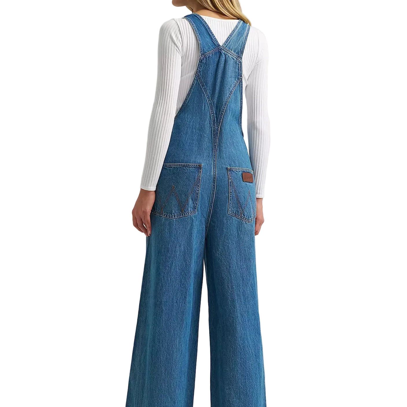 Women's Wrangler Denver Retro Bailey Wide Leg Overalls 112382268