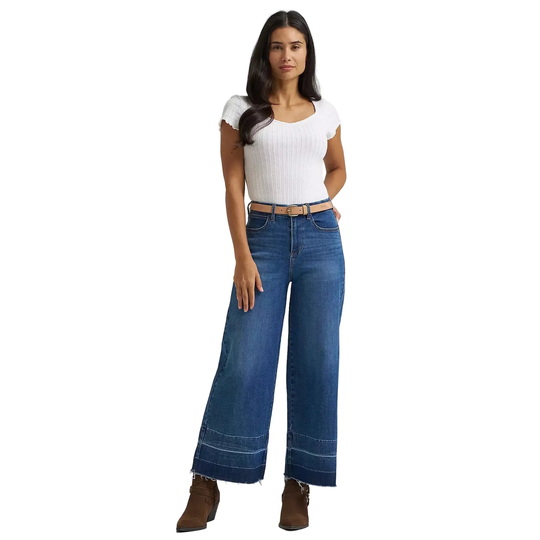 Women's Wrangler BESPOKE Wide Leg Crop Jean 112382335