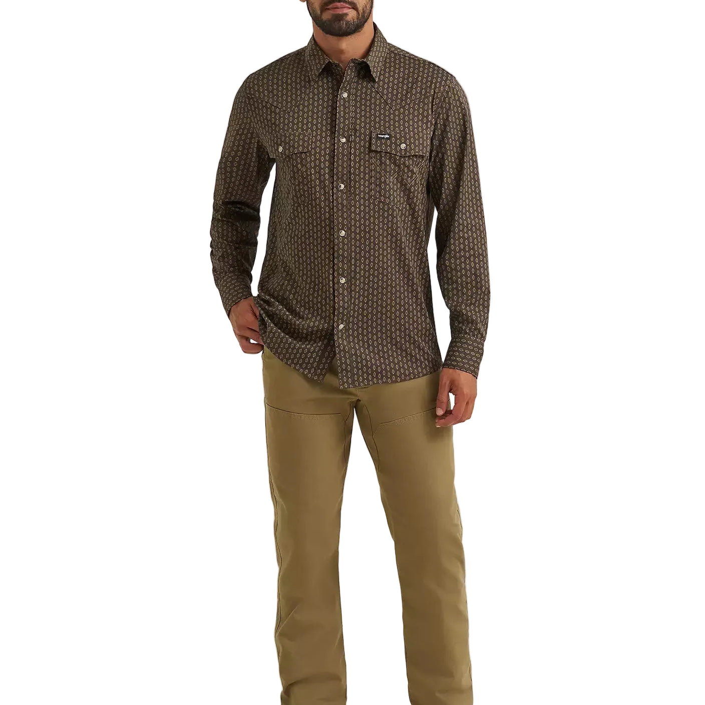 Men's Wrangler Turkish Coffee All Terrain Gear Technical Shirt 112382502