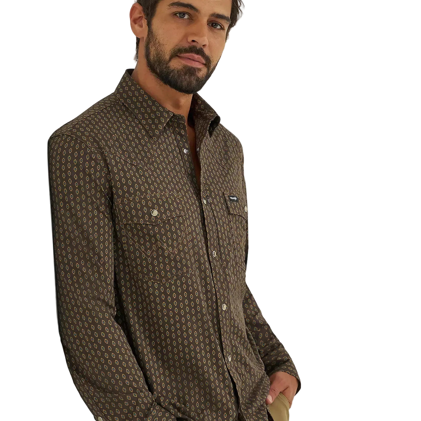 Men's Wrangler Turkish Coffee All Terrain Gear Technical Shirt 112382502