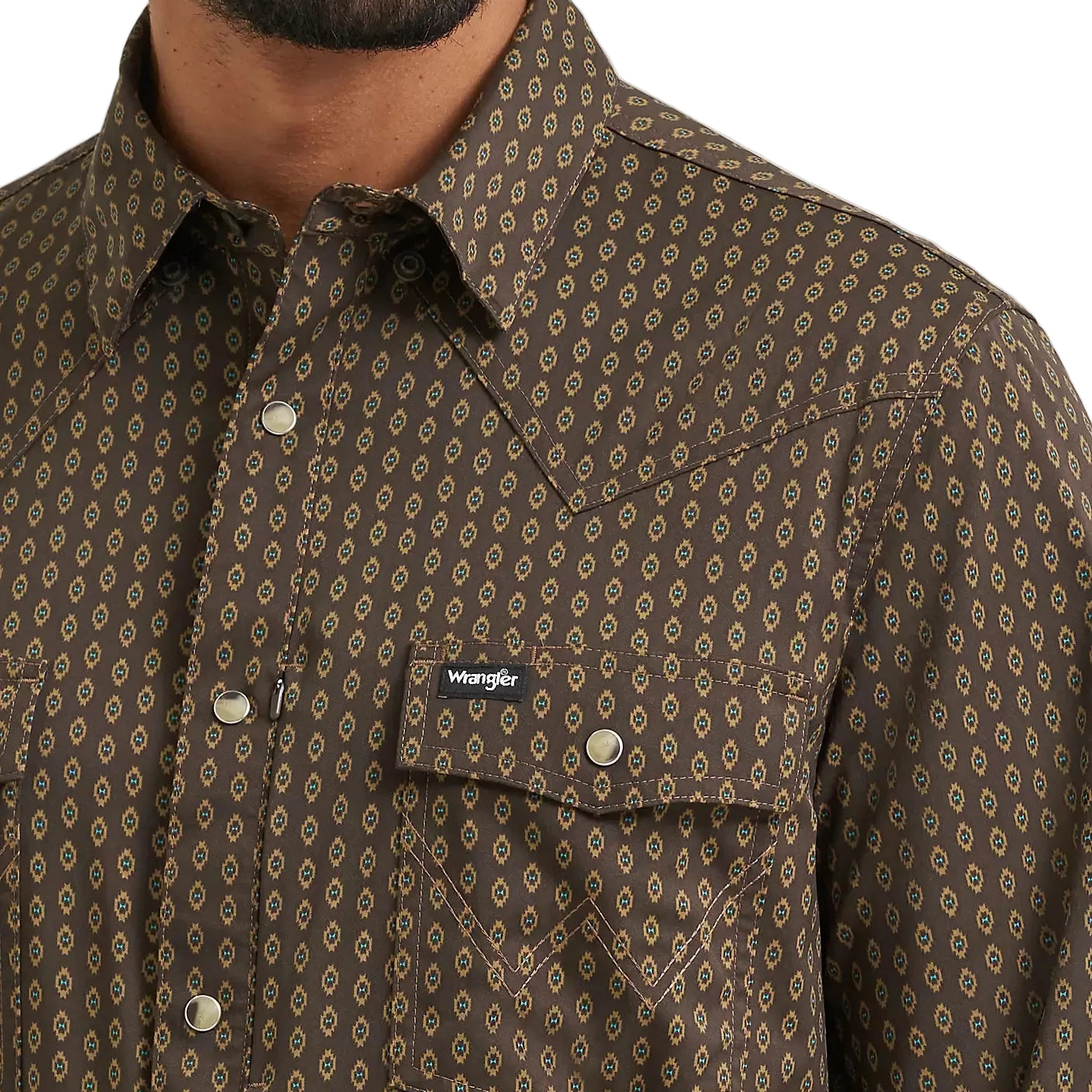 Men's Wrangler Turkish Coffee All Terrain Gear Technical Shirt 112382502