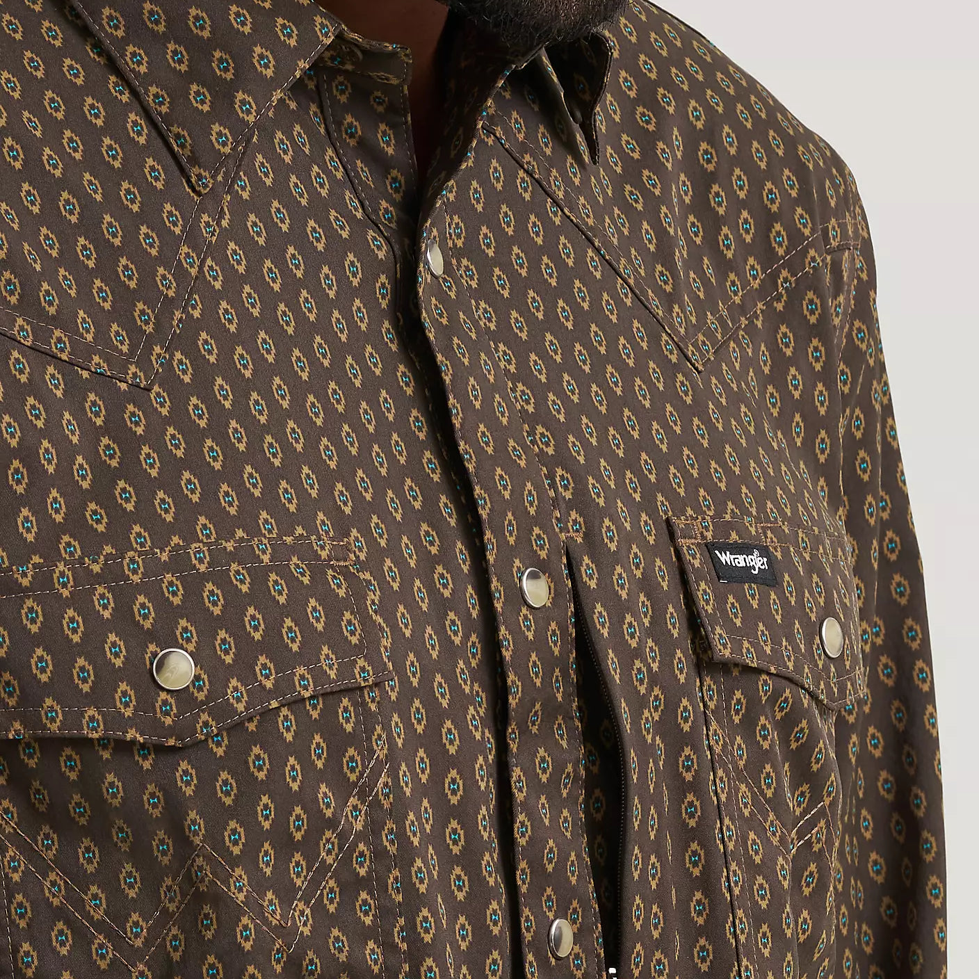 Men's Wrangler Turkish Coffee All Terrain Gear Technical Shirt 112382502