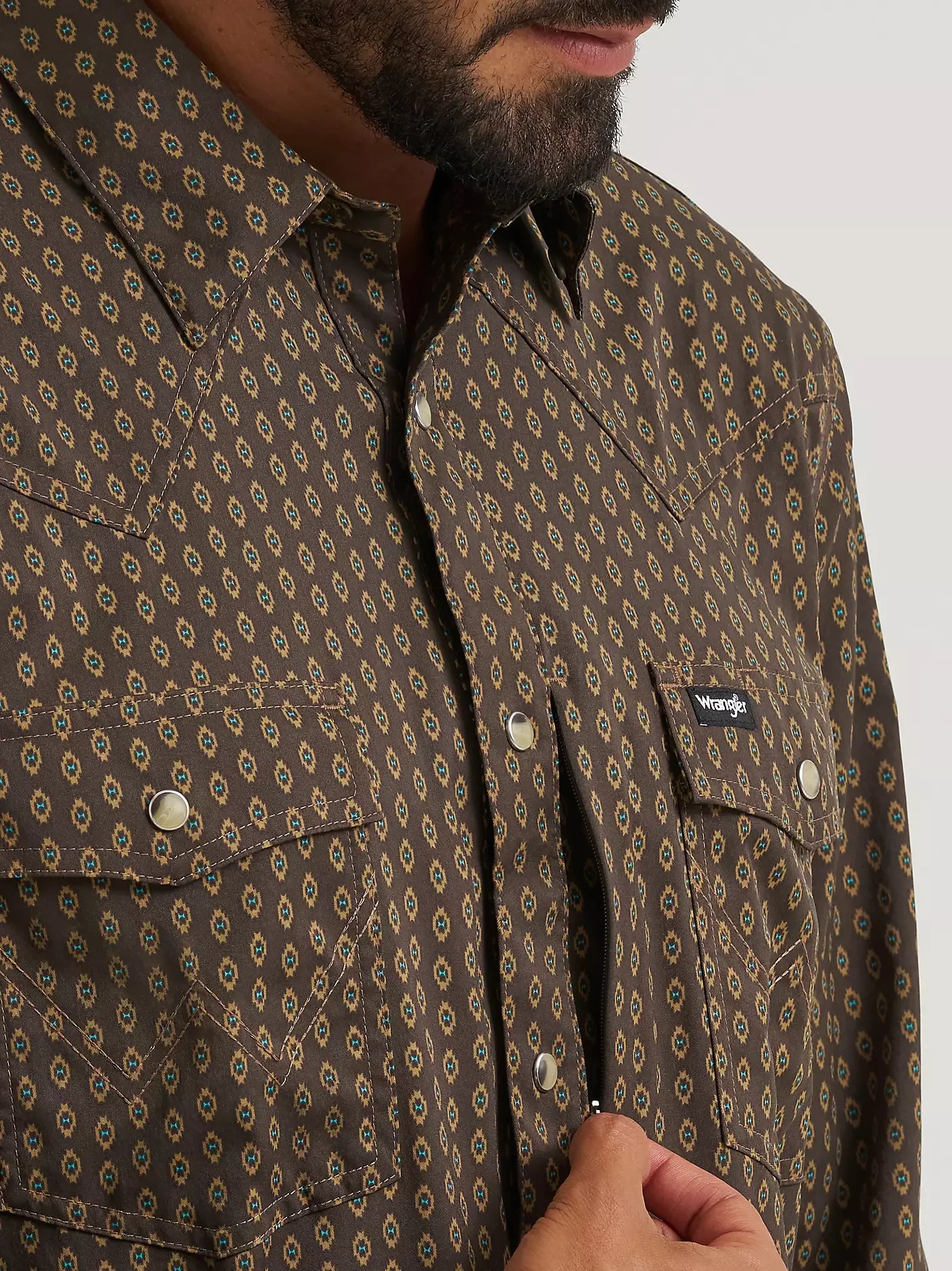 Men's Wrangler Turkish Coffee All Terrain Gear Technical Shirt 112382502