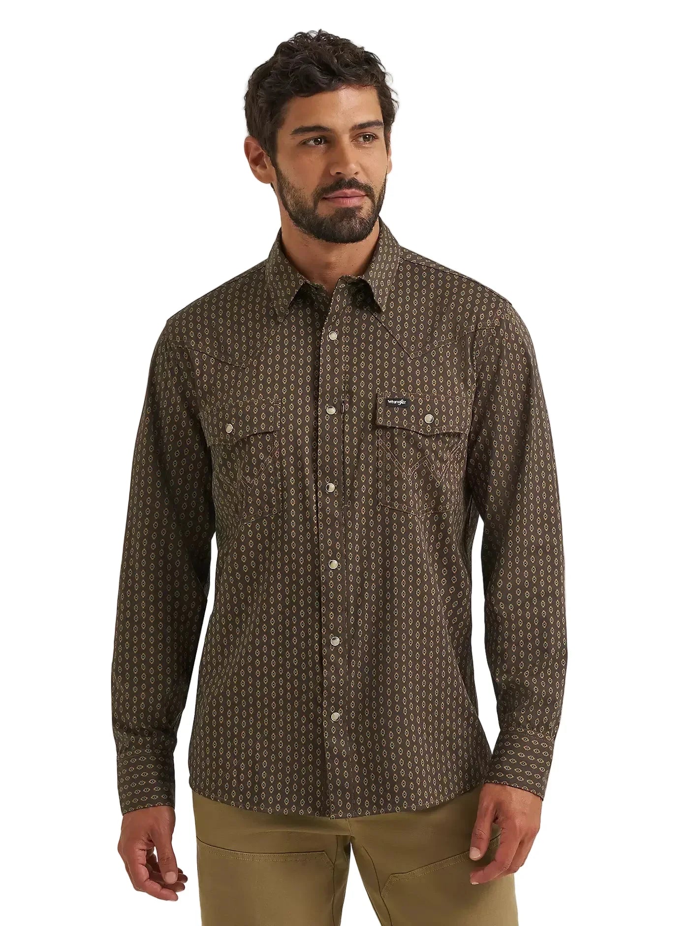 Men's Wrangler Turkish Coffee All Terrain Gear Technical Shirt 112382502