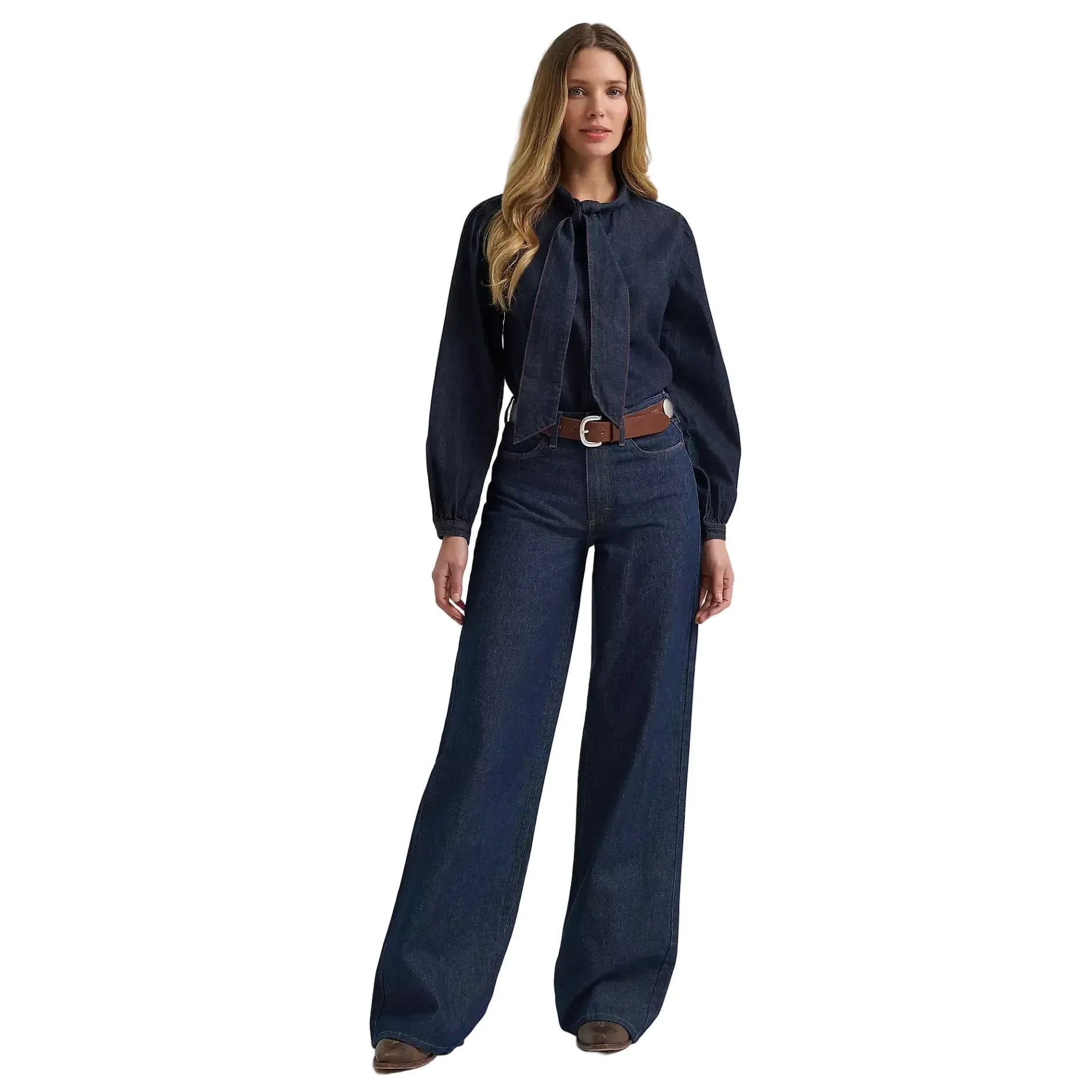 Women's Wrangler Denim Bow Snap Shirt 112382509