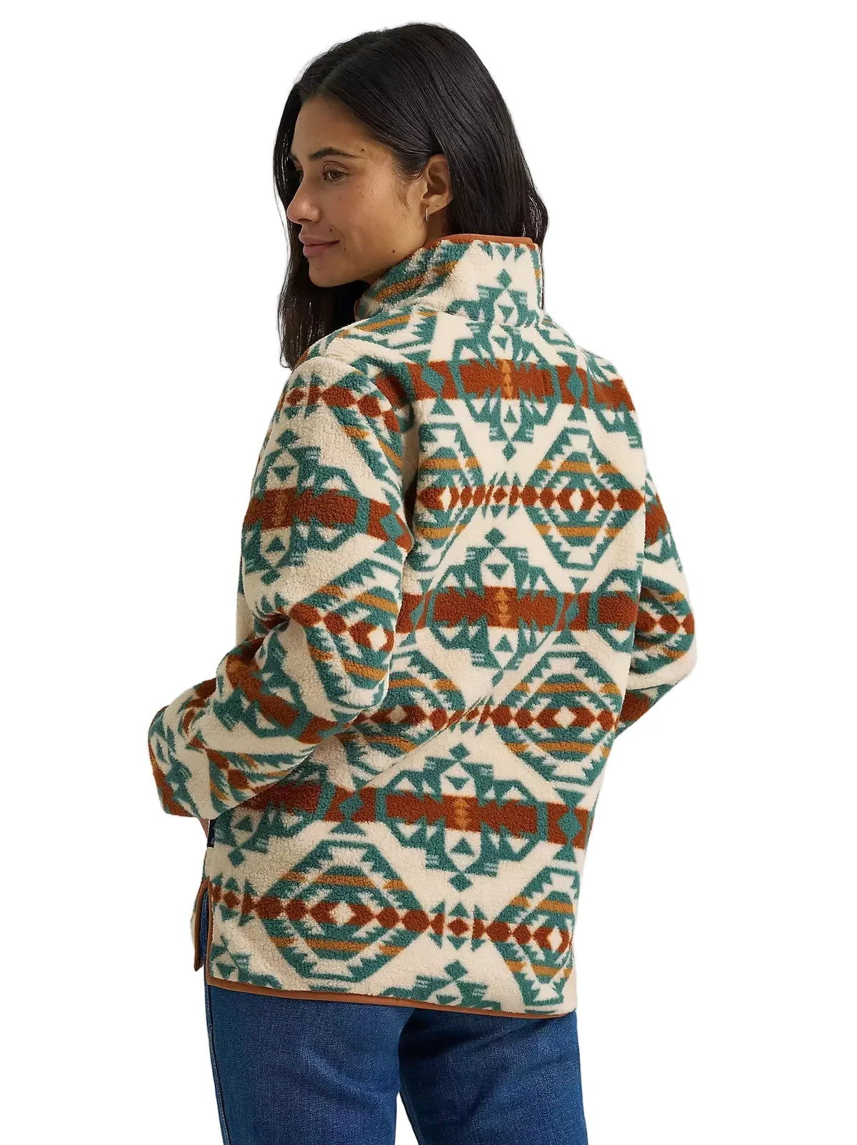 Wrangler Women's High Plains Sherpa Zip Pullover 112382729