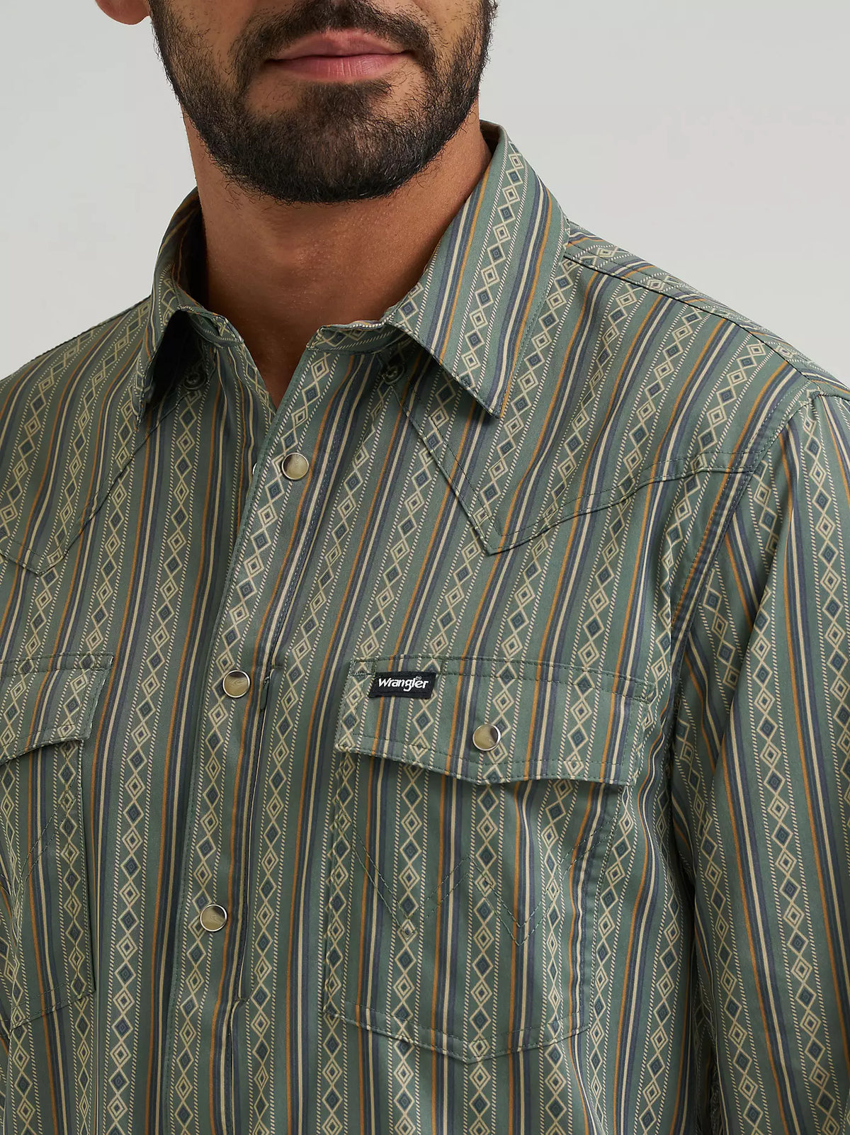 Wrangler Men's Dark Forest All Terrain Gear Technical Shirt 112384279