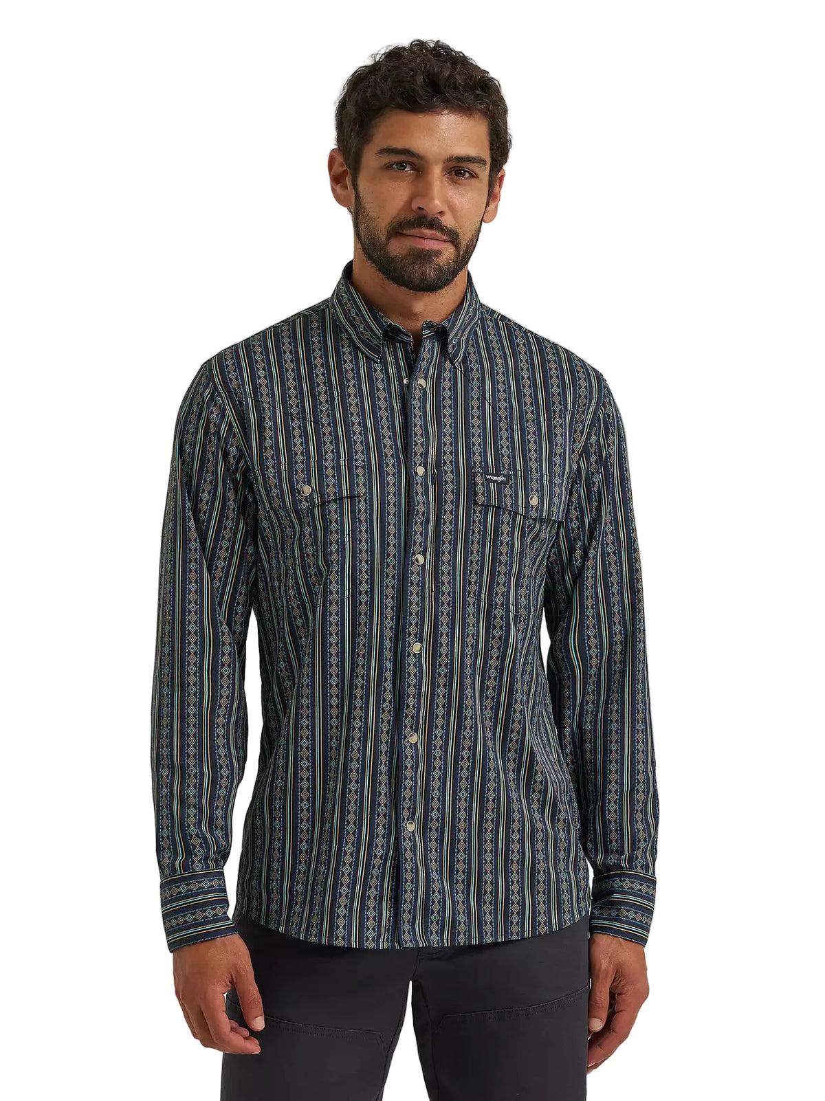 Wrangler Men's Dark Sapphire All Terrain Gear Technical Shirt 112384280