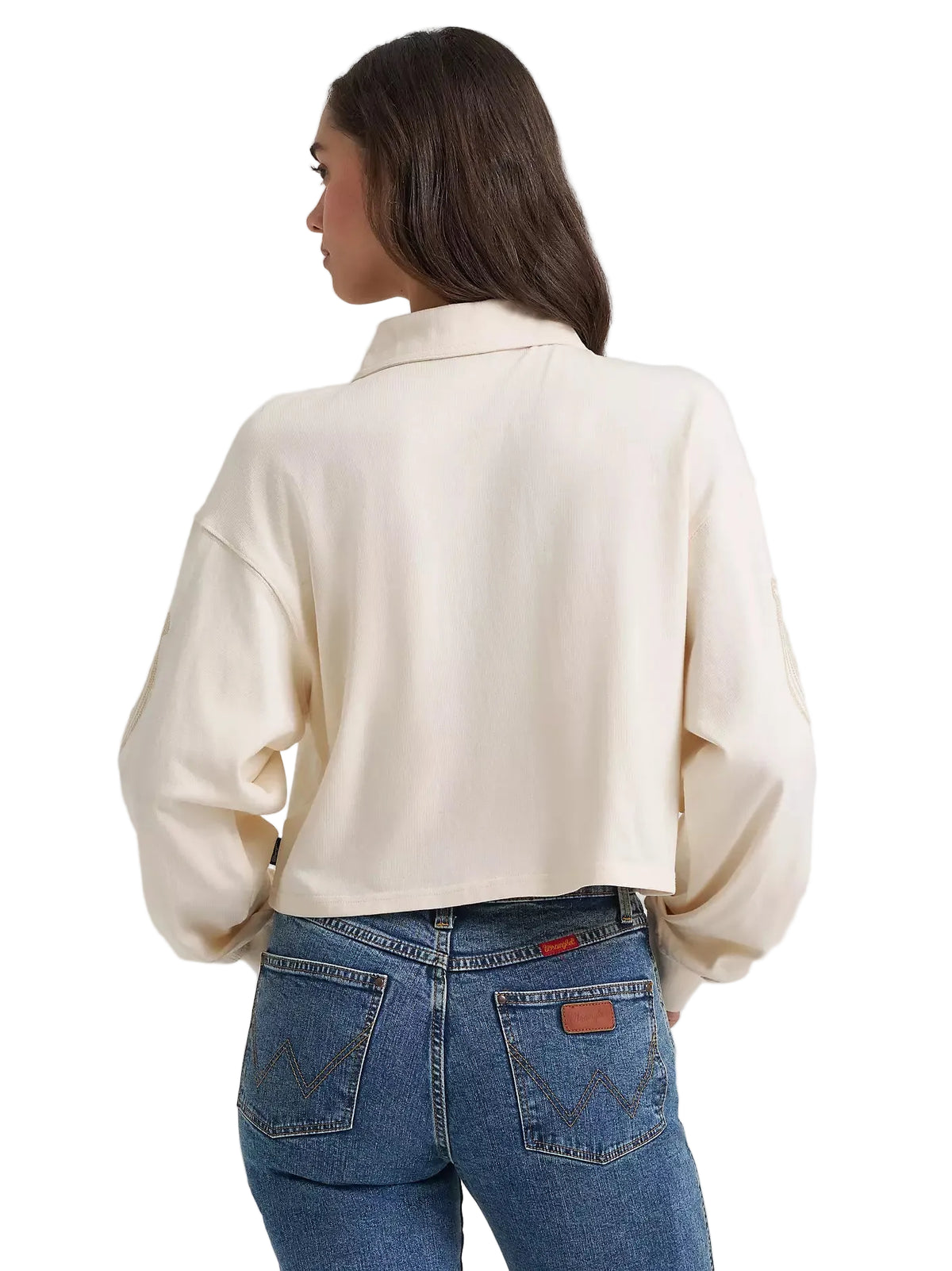 Wrangler Women's Cream Western Polo Shirt 112385415