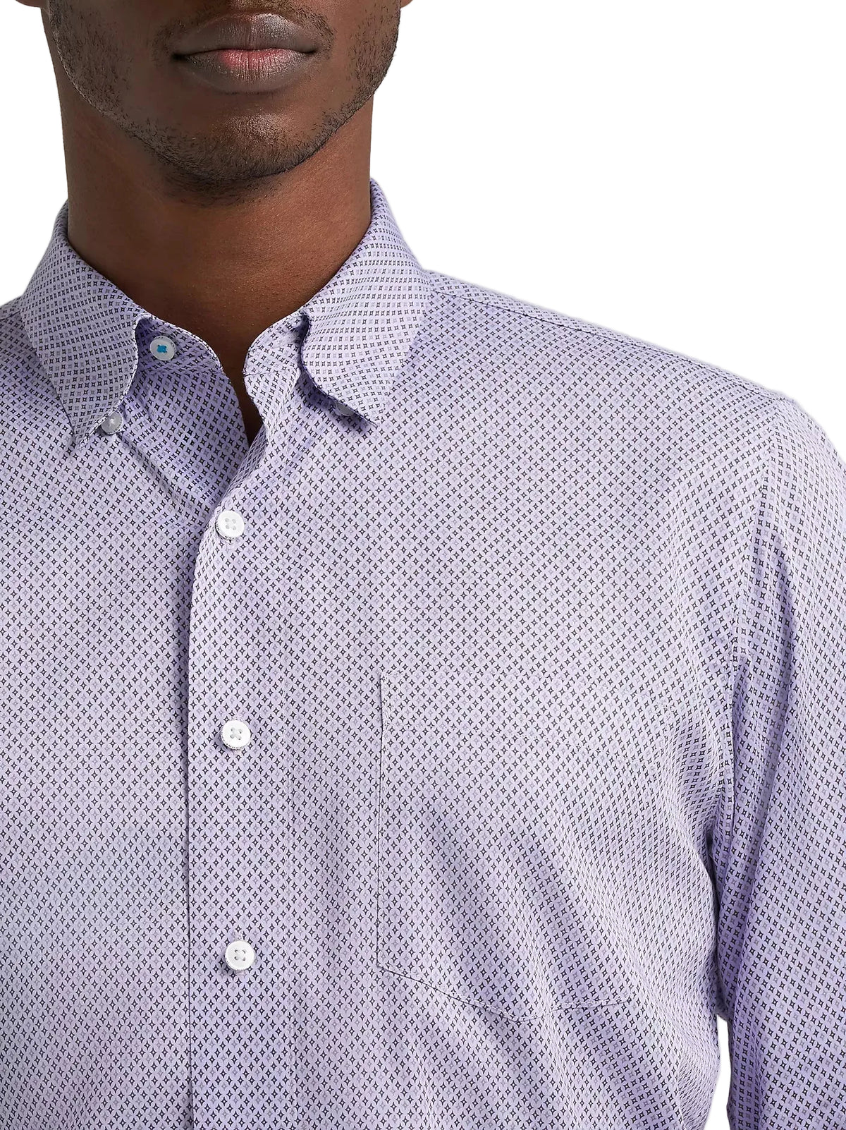 Wrangler Men's Violet Token Cody Johnson One Pocket Button Down Shirt 112385472