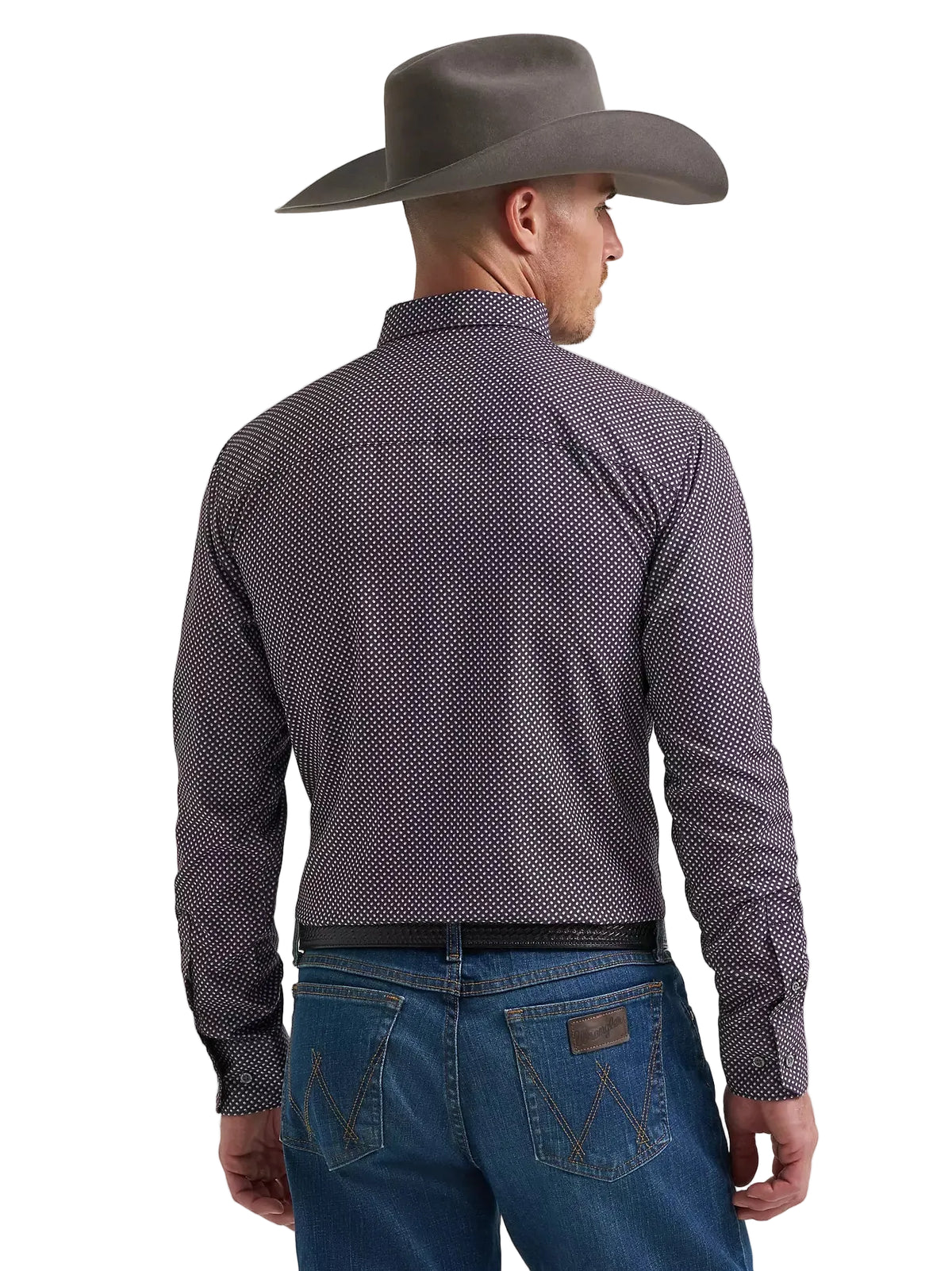 Wrangler Men's Deep Smudge Cody Johnson Performance Button Down Shirt 112385478