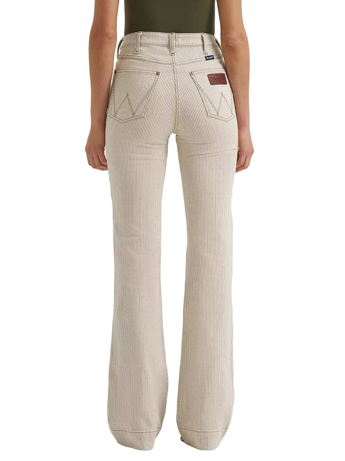 Wrangler Women's Ryann Retro Bailey Pinstripe High Rise Trouser Jeans 112385922