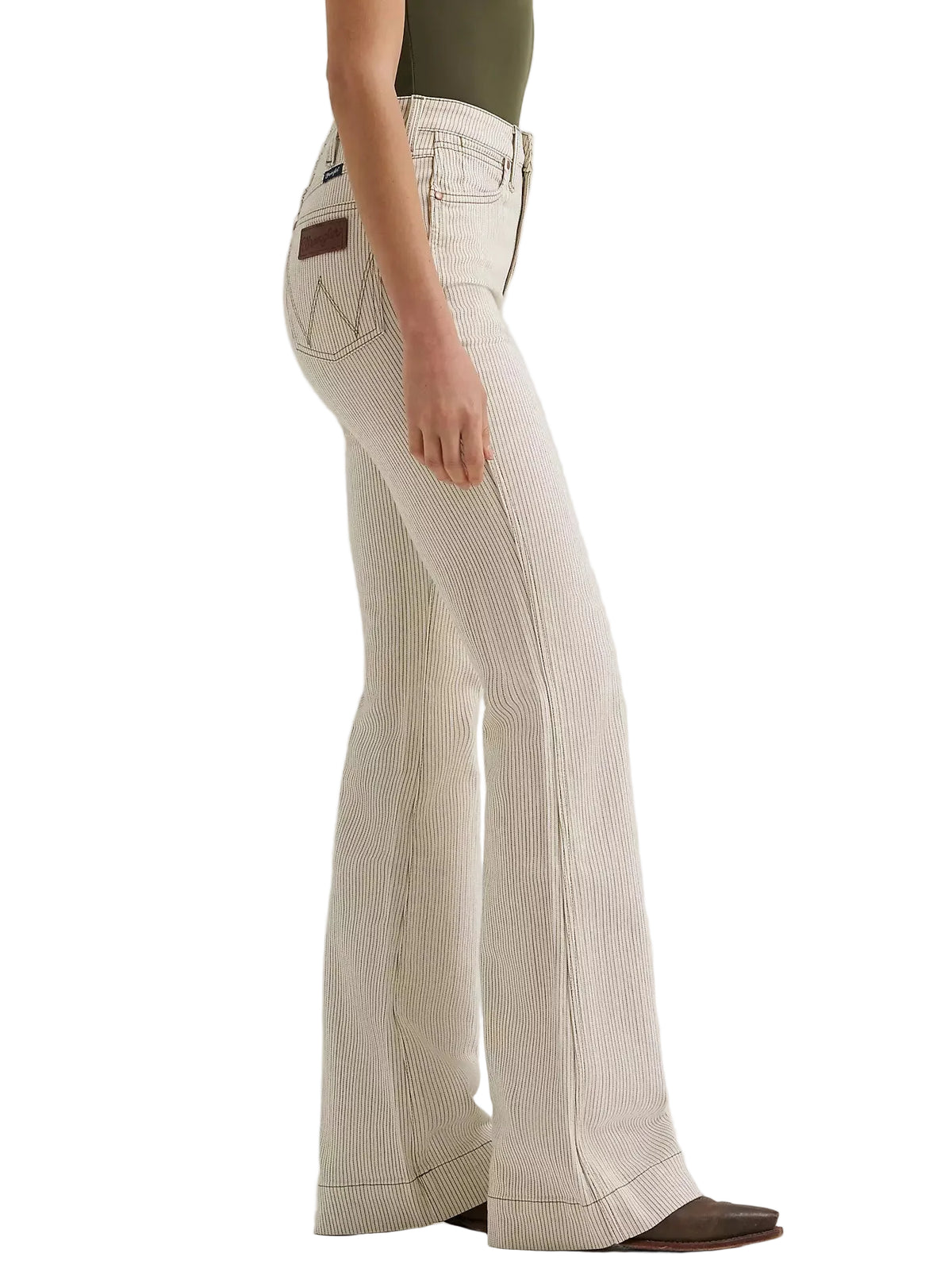 Wrangler Women's Ryann Retro Bailey Pinstripe High Rise Trouser Jeans 112385922
