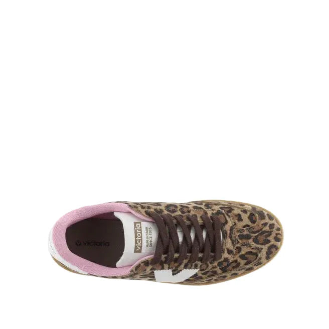 Women's Victoria Berlin Leopard Suede & Contrast Casual Shoes 1126205