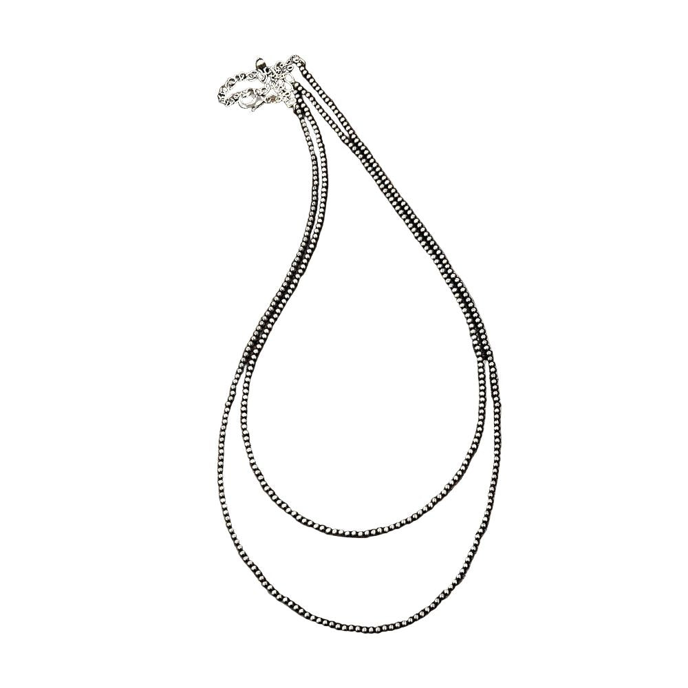 Women's Isac Handmade 2-Strand Polish Navajo Bead Necklace