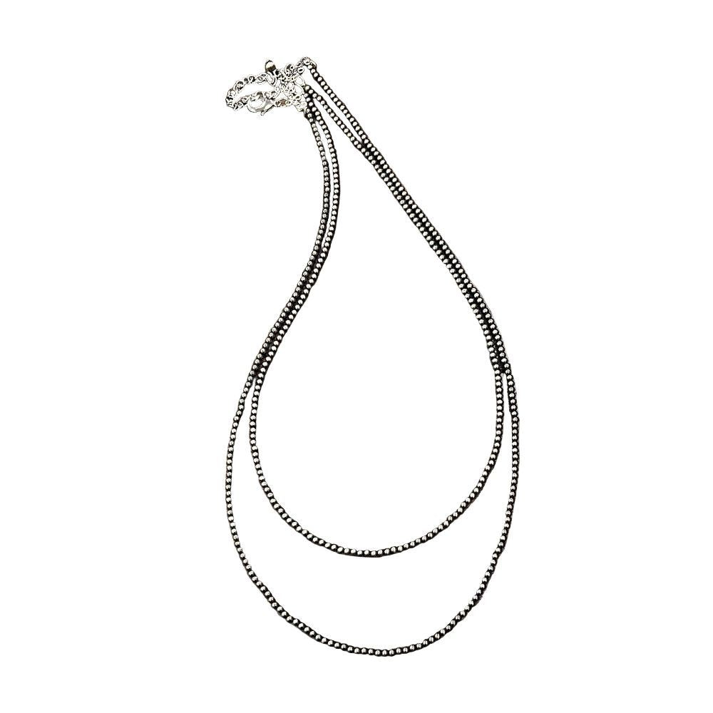 Women's Isac Handmade 2-Strand Polish Navajo Bead Necklace