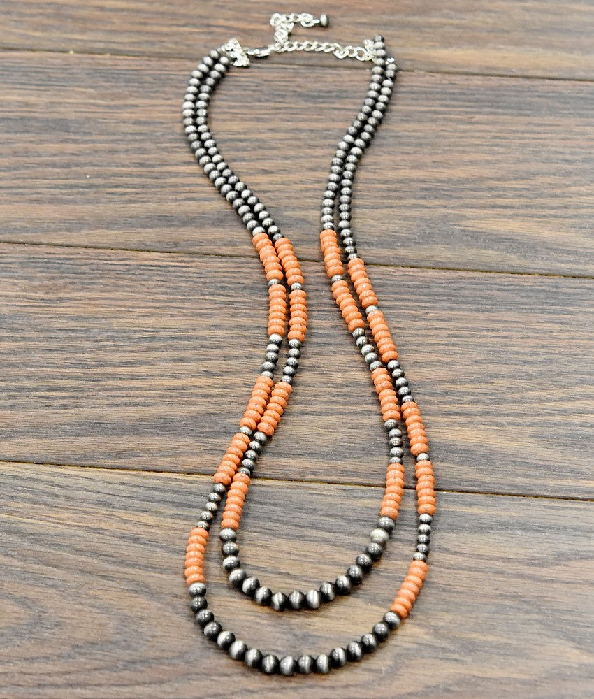 Isac Women's 29" Western Bead 2-strand Necklace