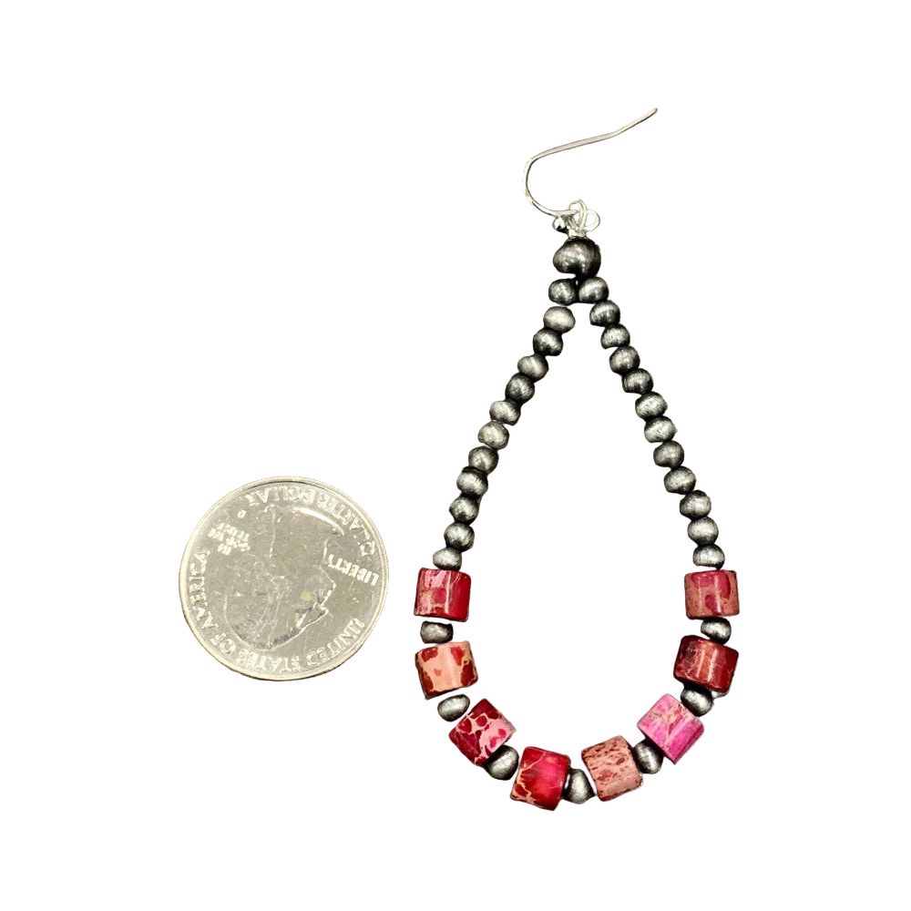 Women's Isac 3" Long Gemstone Earrings