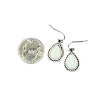 Women's Isac .7" Long White Turquoise Earrings
