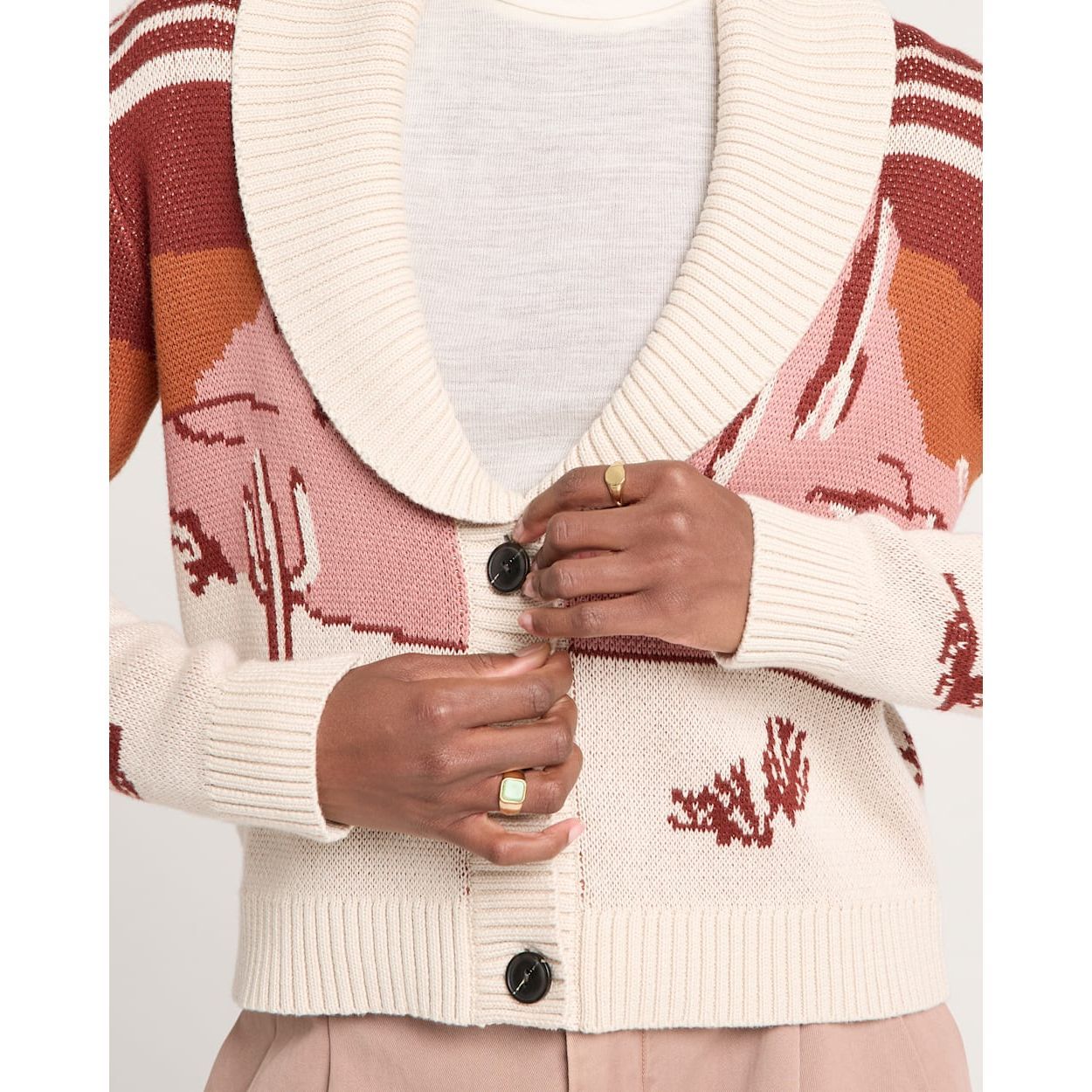 Women's Pendleton Western Scenic Cotton Cardigan TC631-87439