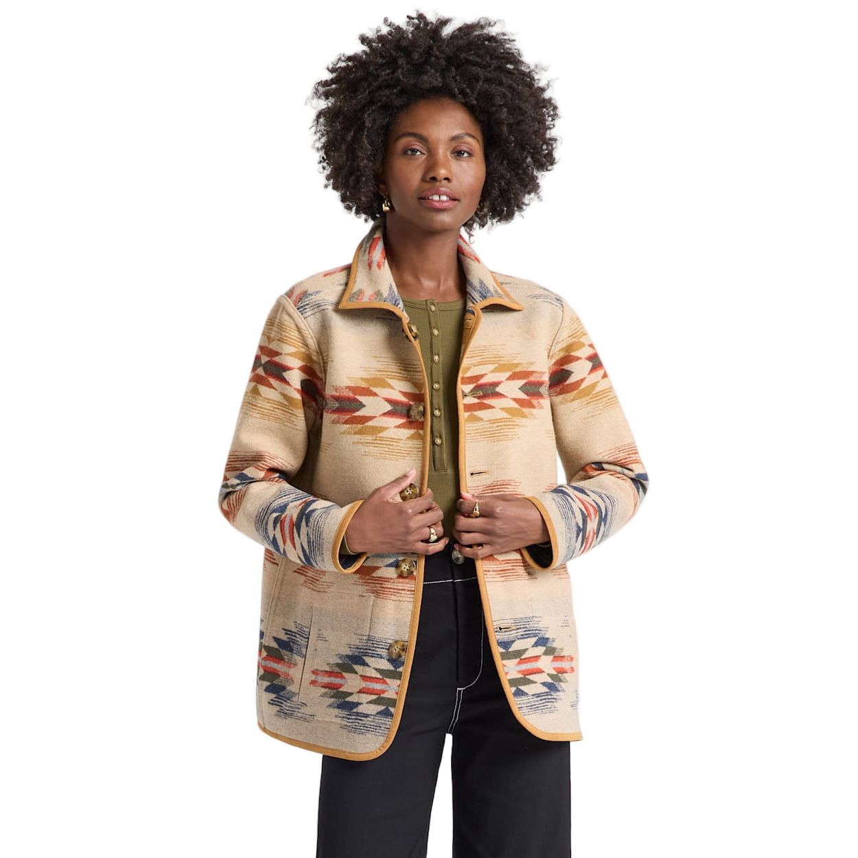 Women's Pendleton Wyeth Falls Reversible Wool Coat TE371-16154