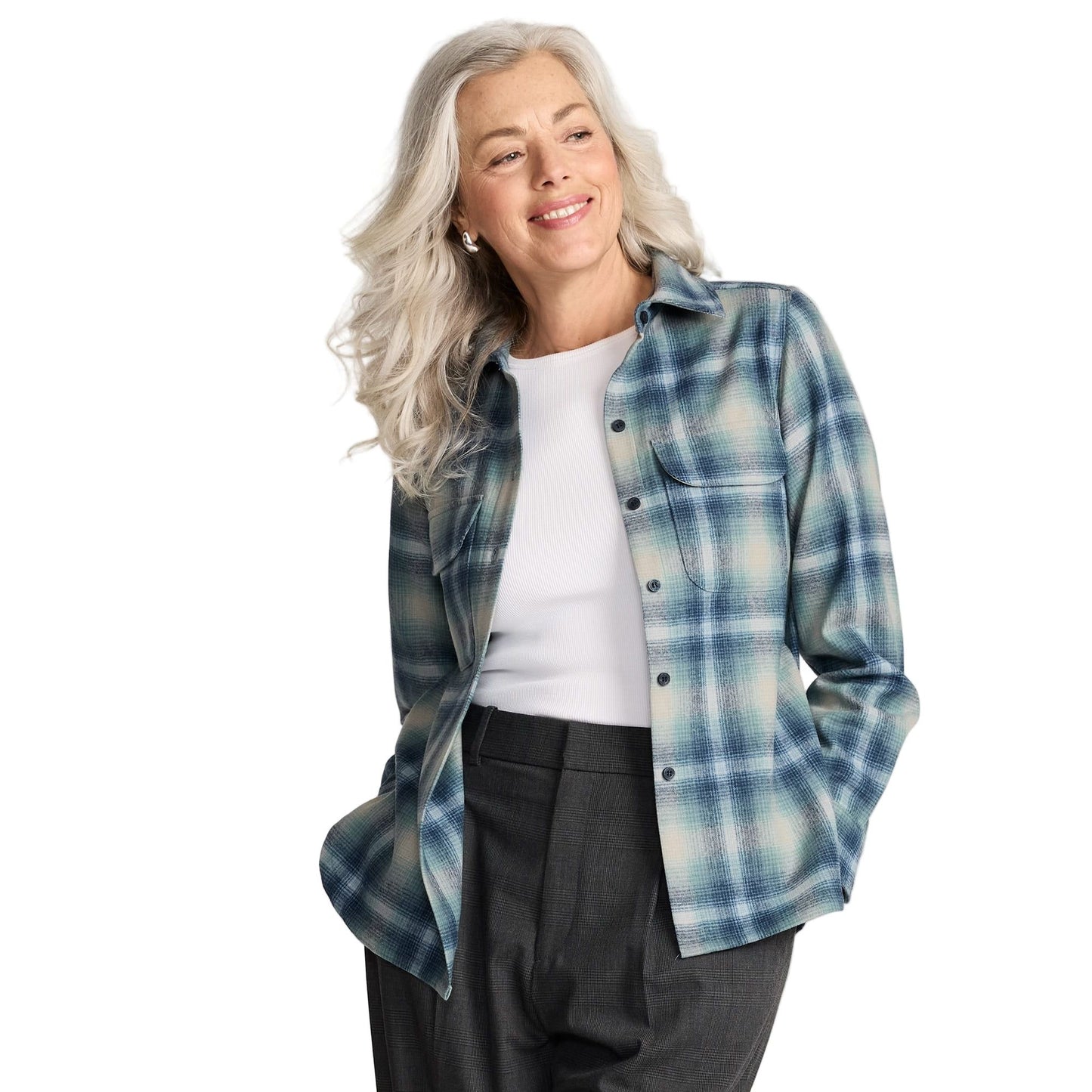 Women's Pendleton Plaid Board Shirt TM616-32740